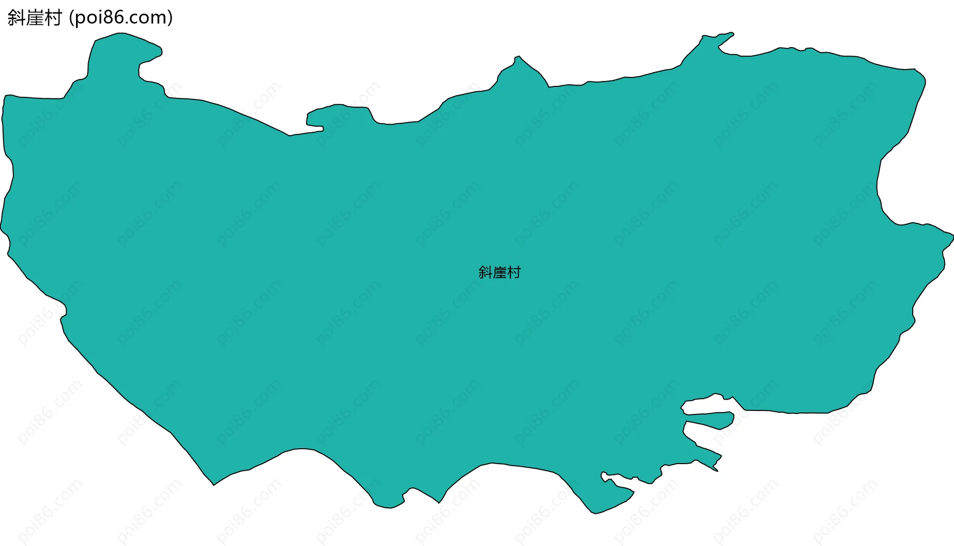 斜崖村边界地图