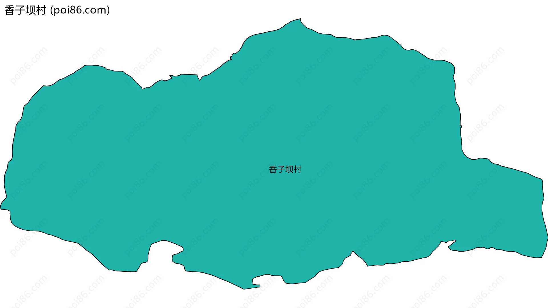 香子坝村边界地图