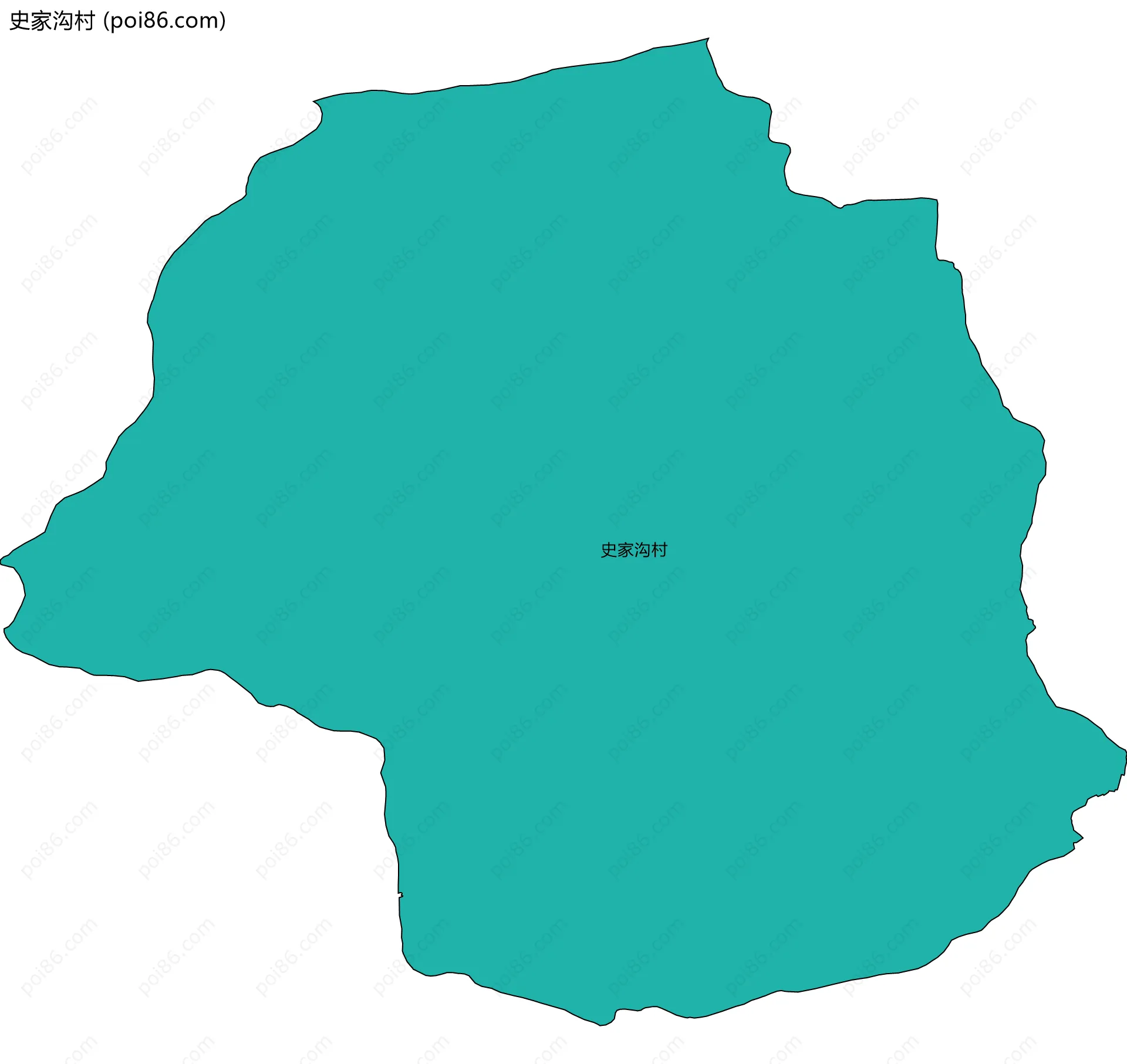 史家沟村边界地图