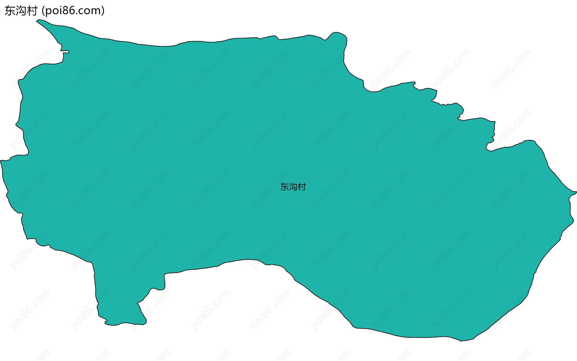 东沟村边界地图
