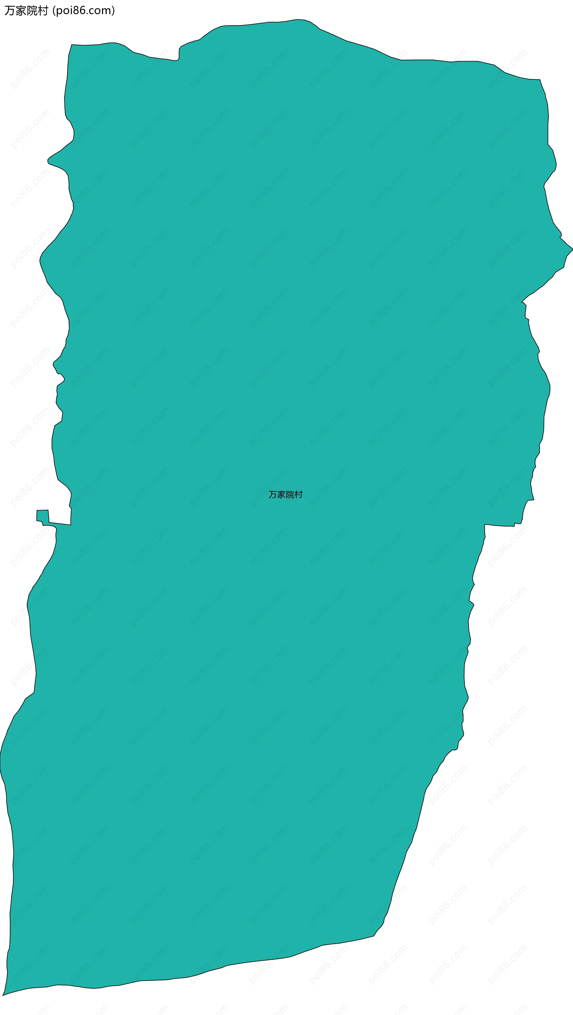 万家院村边界地图