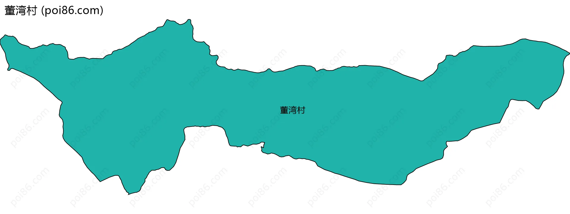 董湾村边界地图