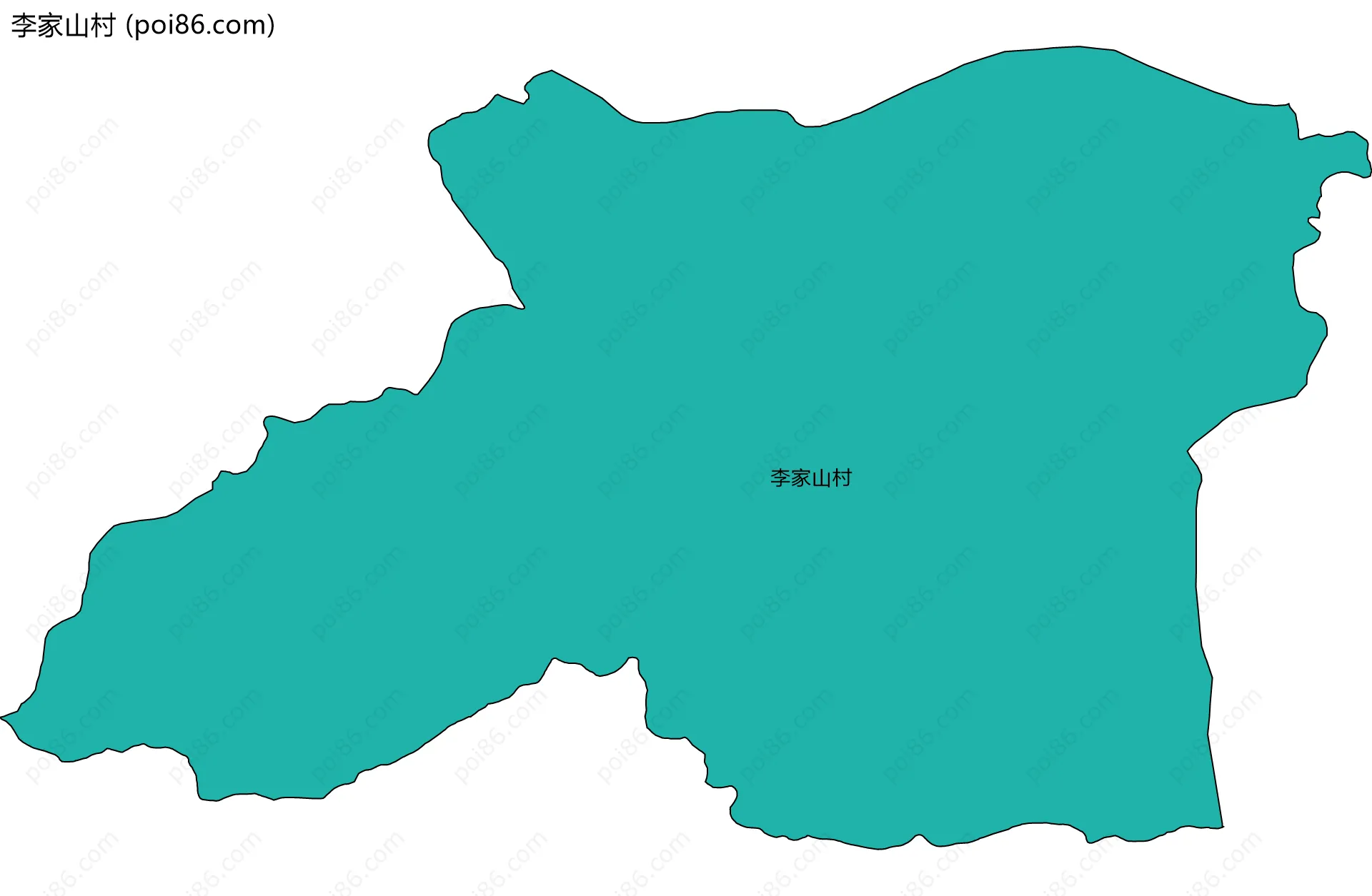李家山村边界地图