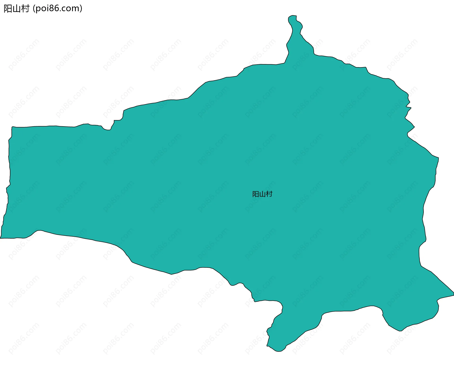 阳山村边界地图