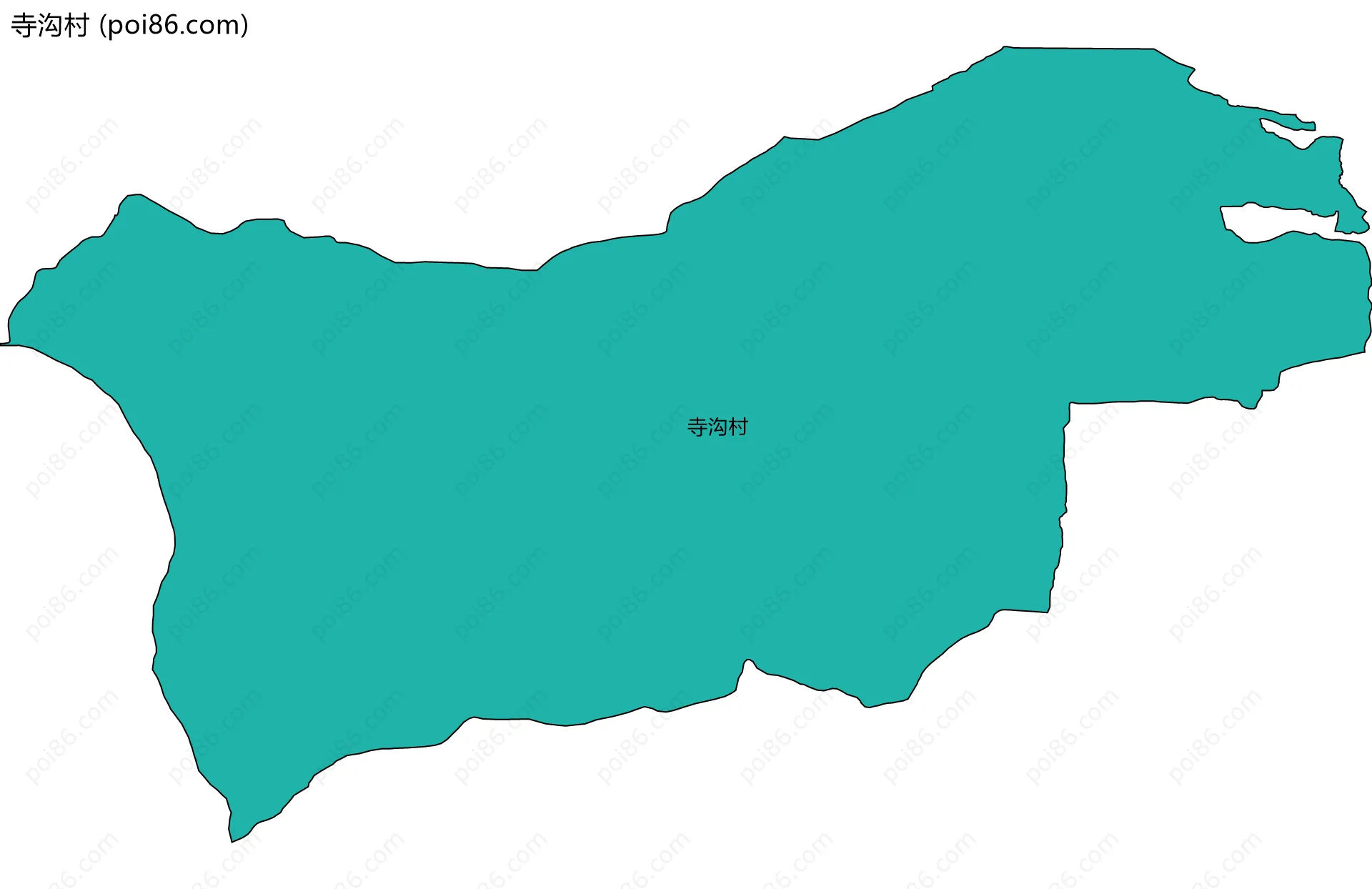 寺沟村边界地图
