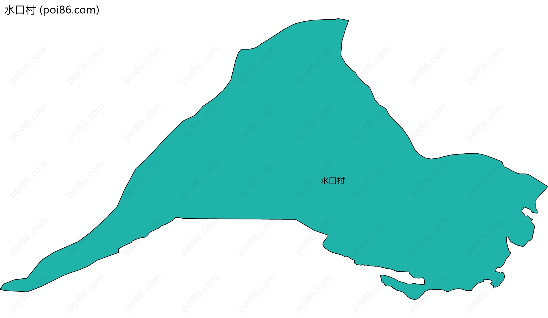 水口村边界地图