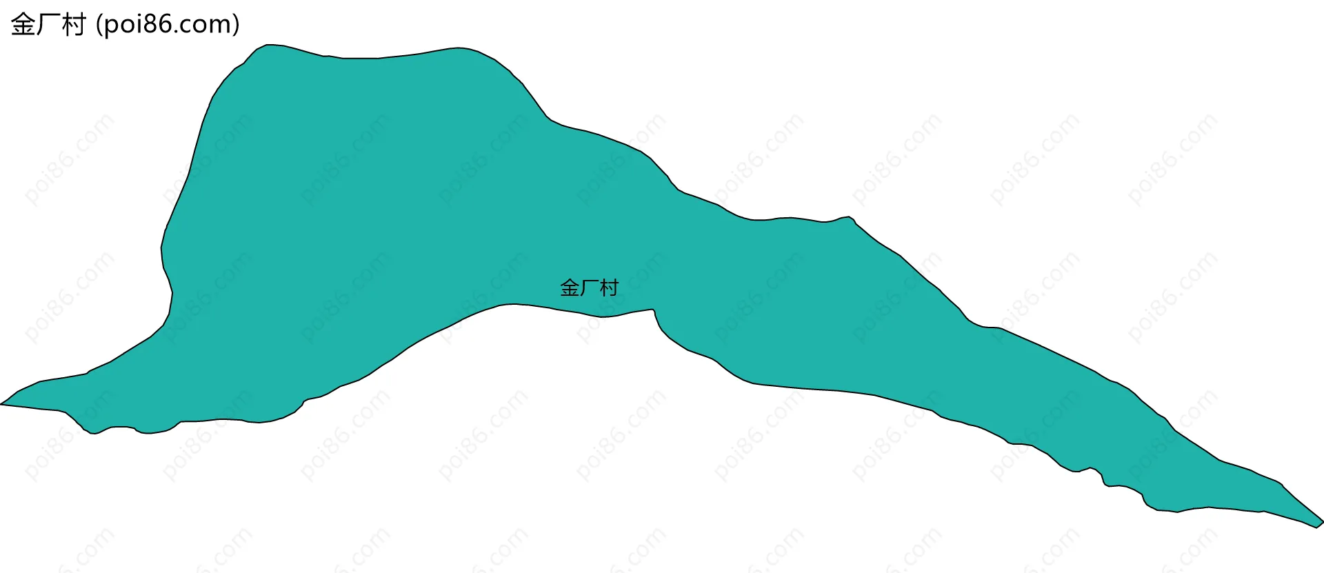 金厂村边界地图