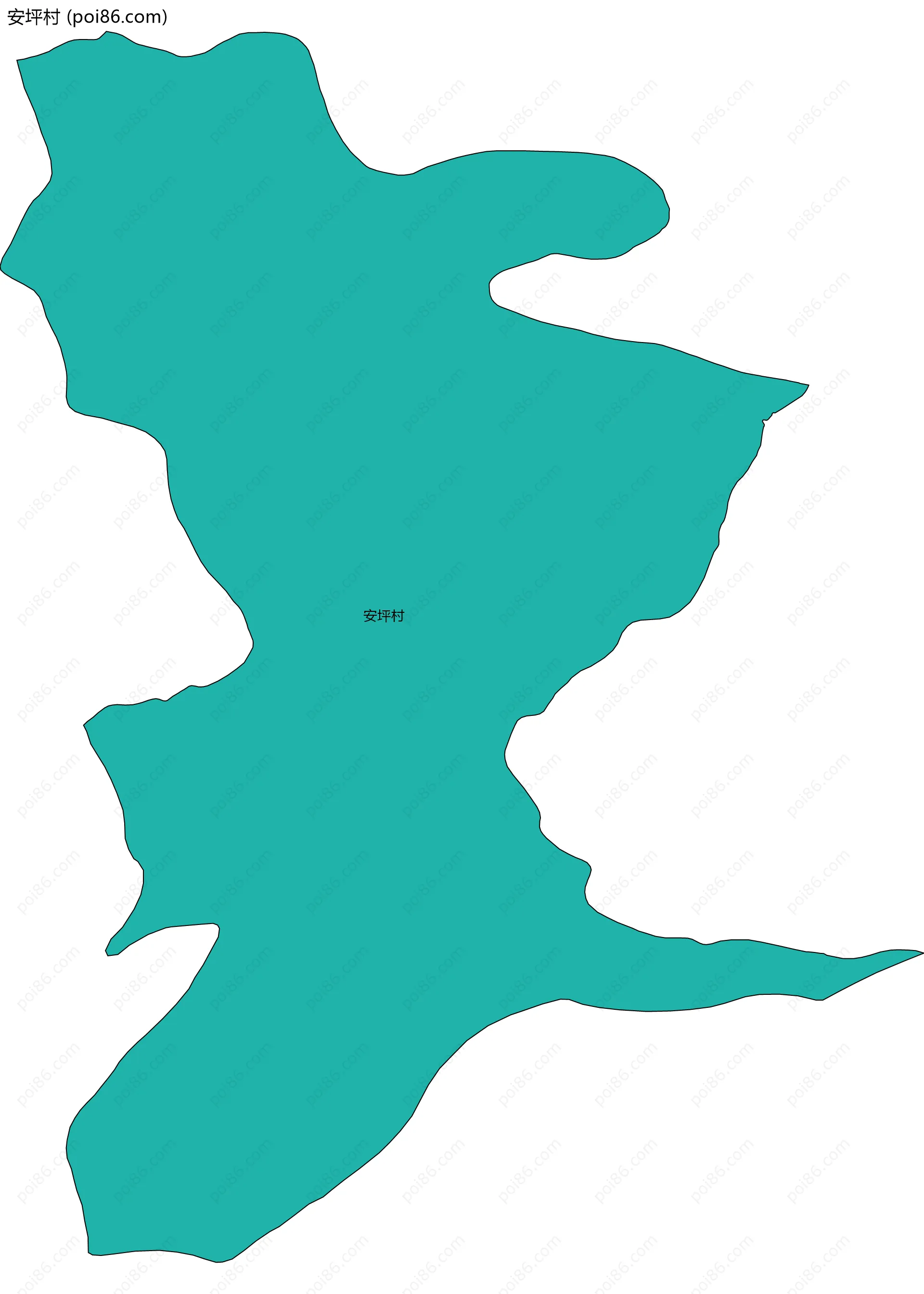 安坪村边界地图