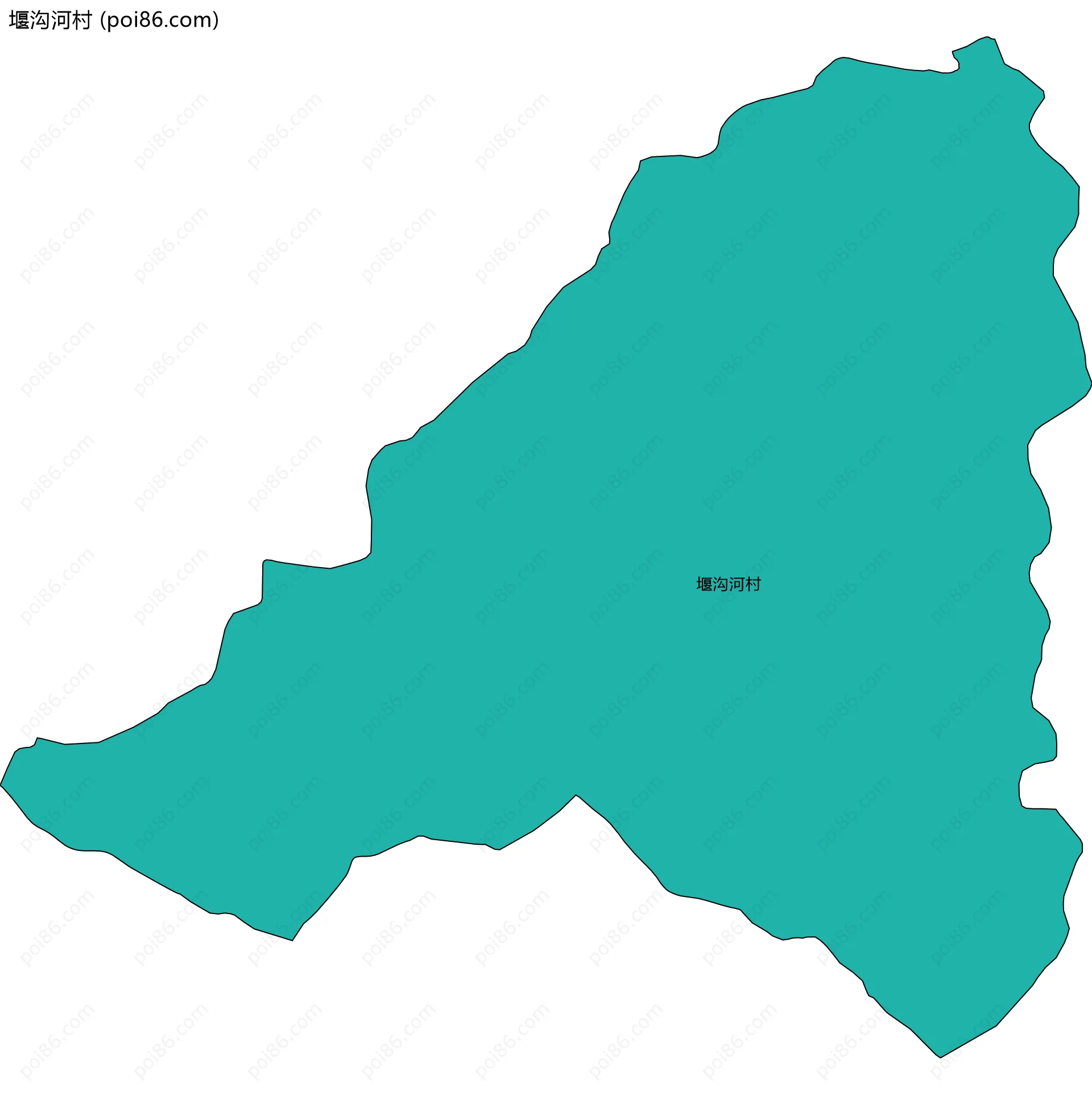 堰沟河村边界地图