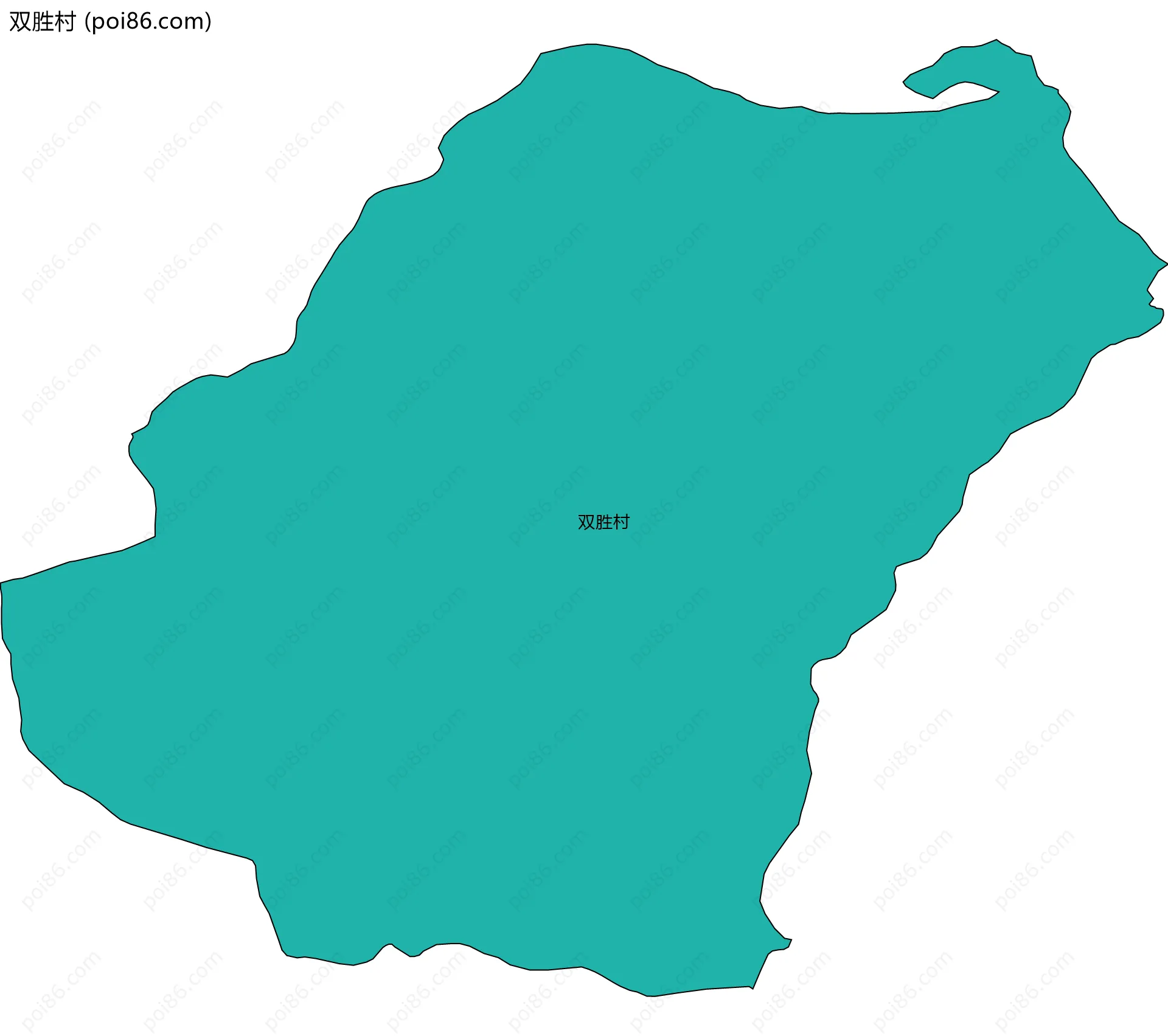 双胜村边界地图