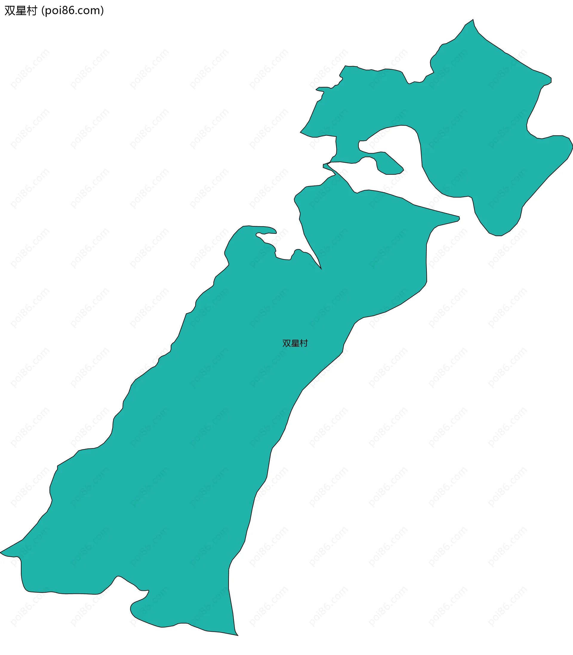 双星村边界地图
