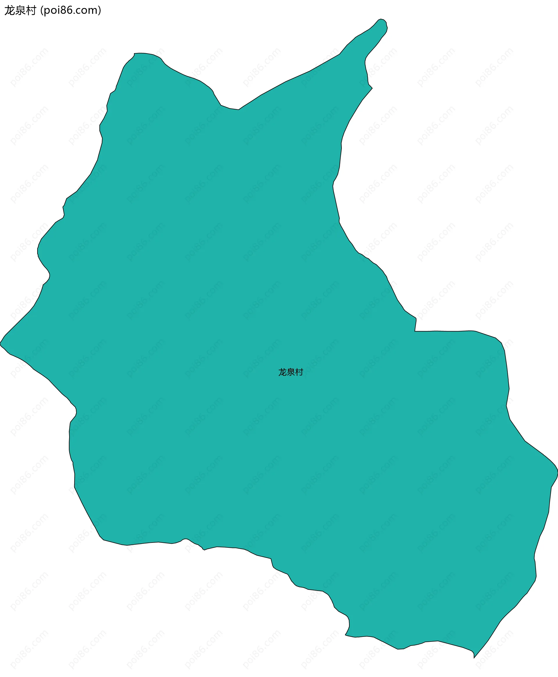 龙泉村边界地图