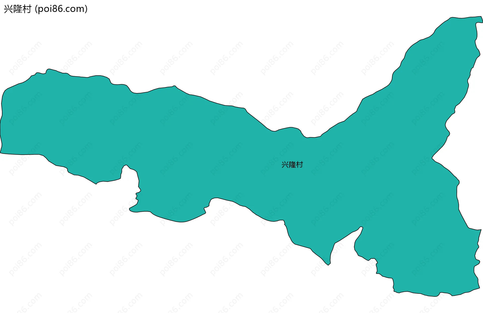 兴隆村边界地图