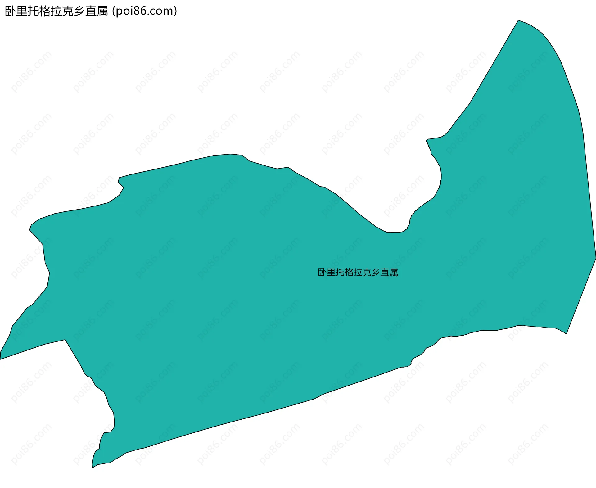 卧里托格拉克乡直属边界地图