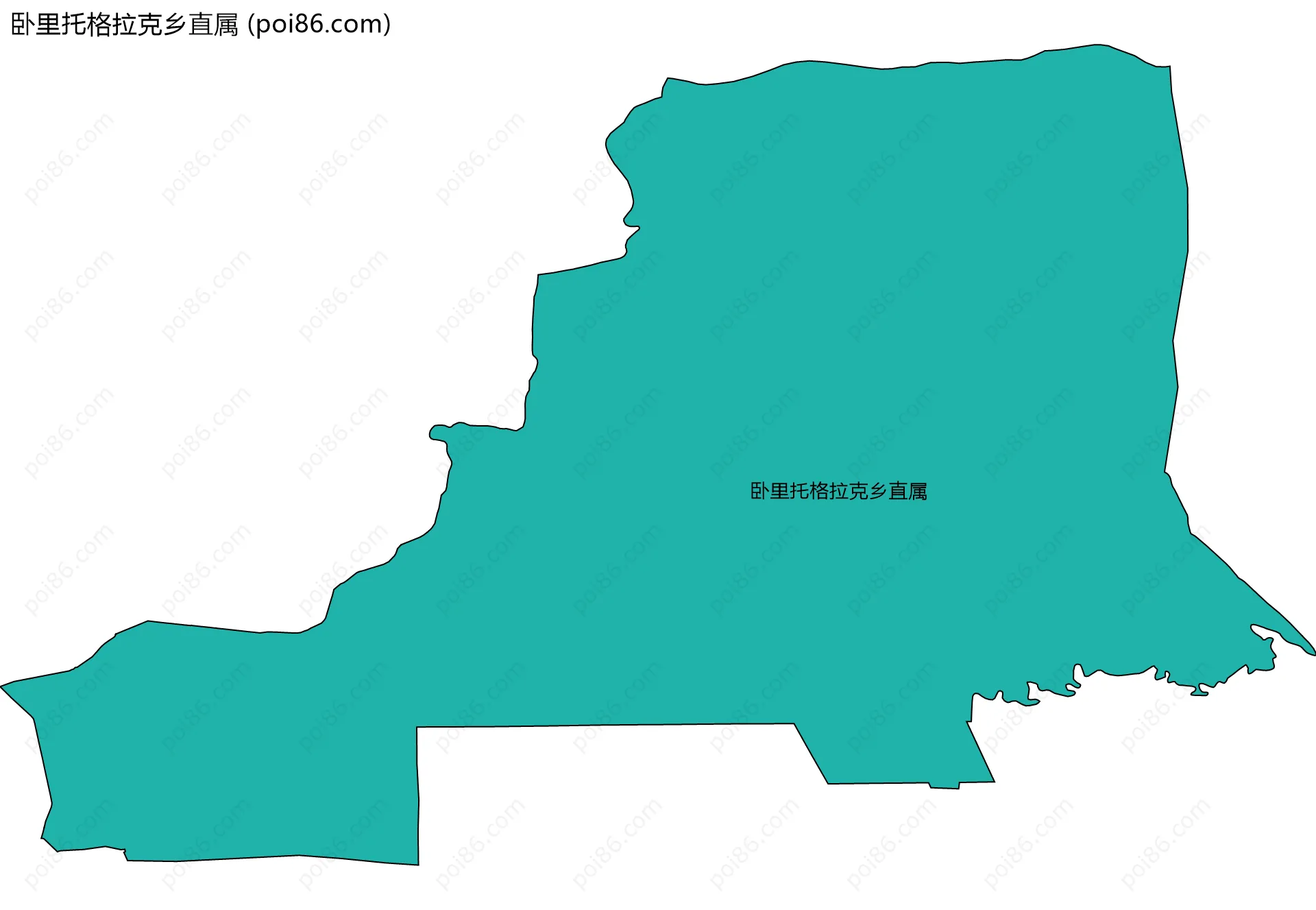 卧里托格拉克乡直属边界地图