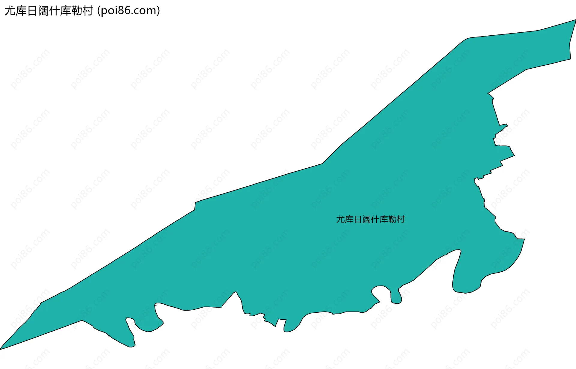 尤库日阔什库勒村边界地图