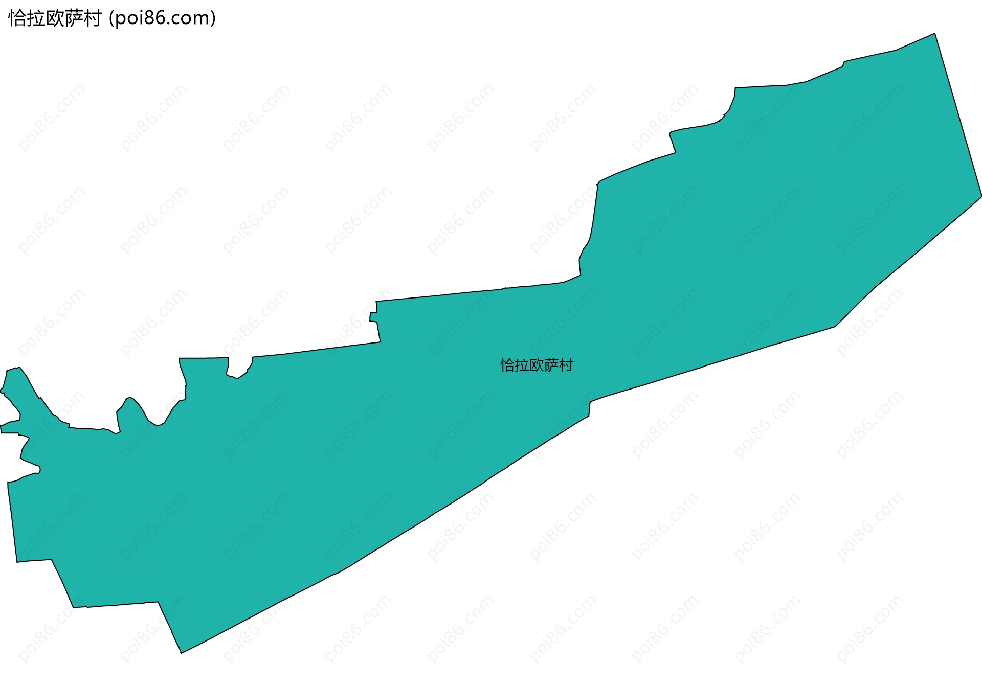 恰拉欧萨村边界地图