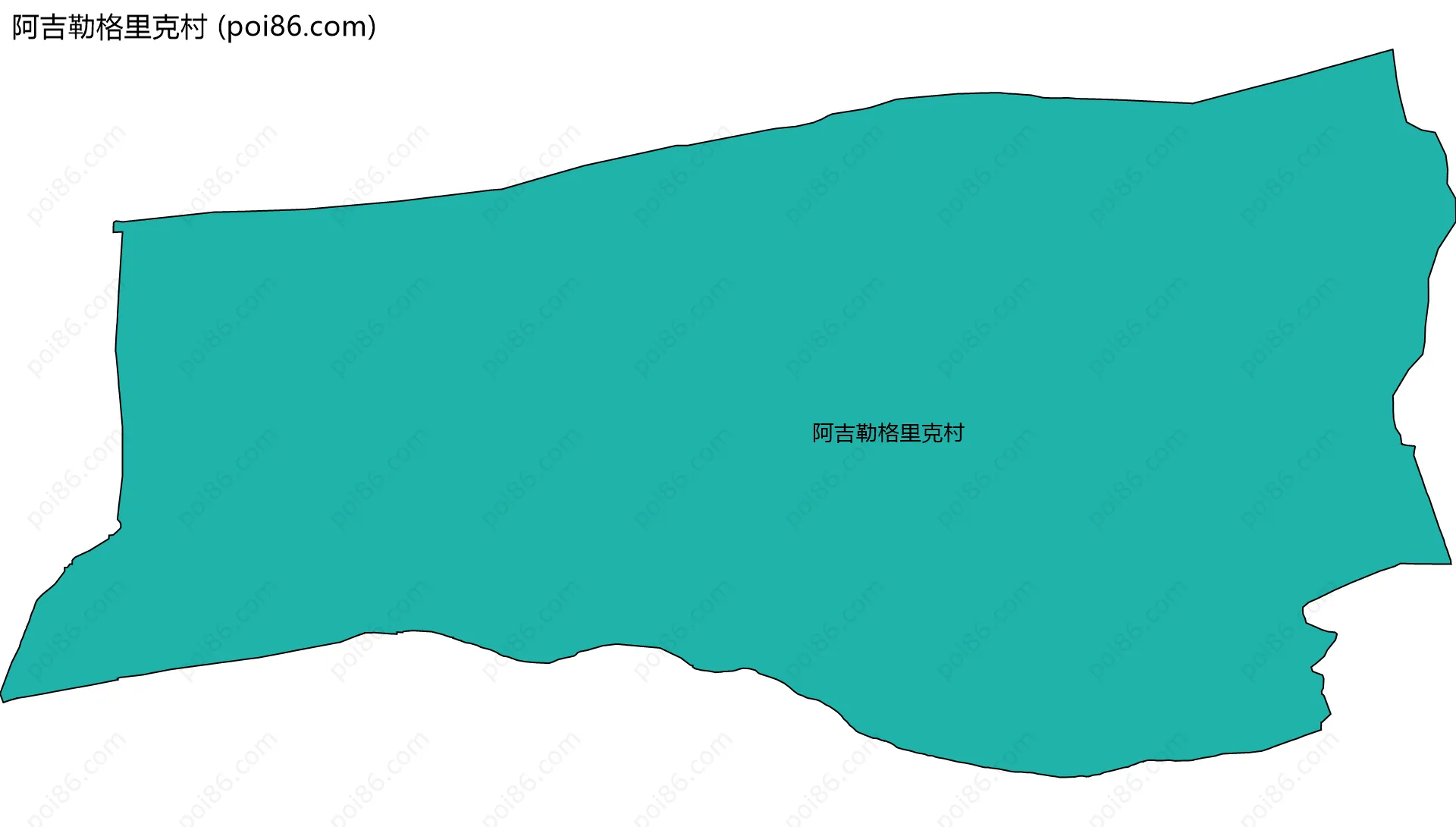 阿吉勒格里克村边界地图