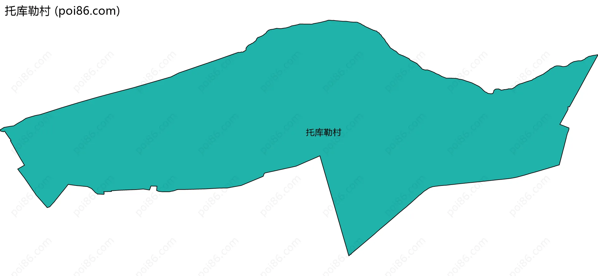 托库勒村边界地图