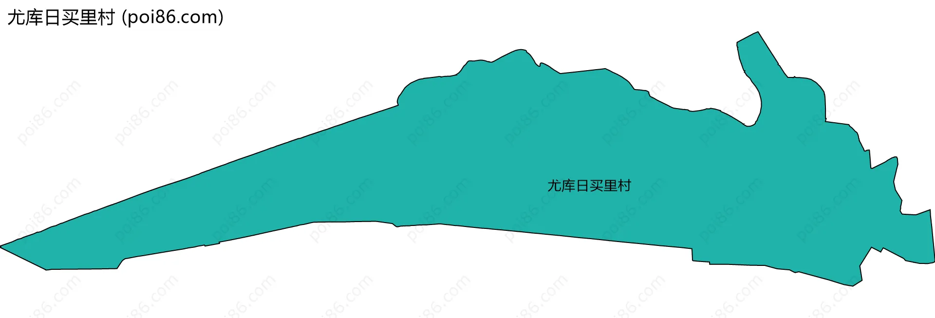 尤库日买里村边界地图