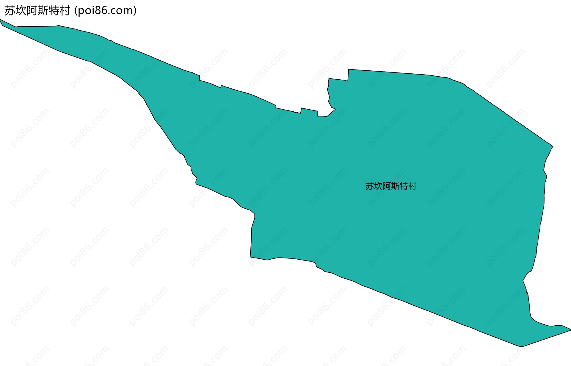 苏坎阿斯特村边界地图
