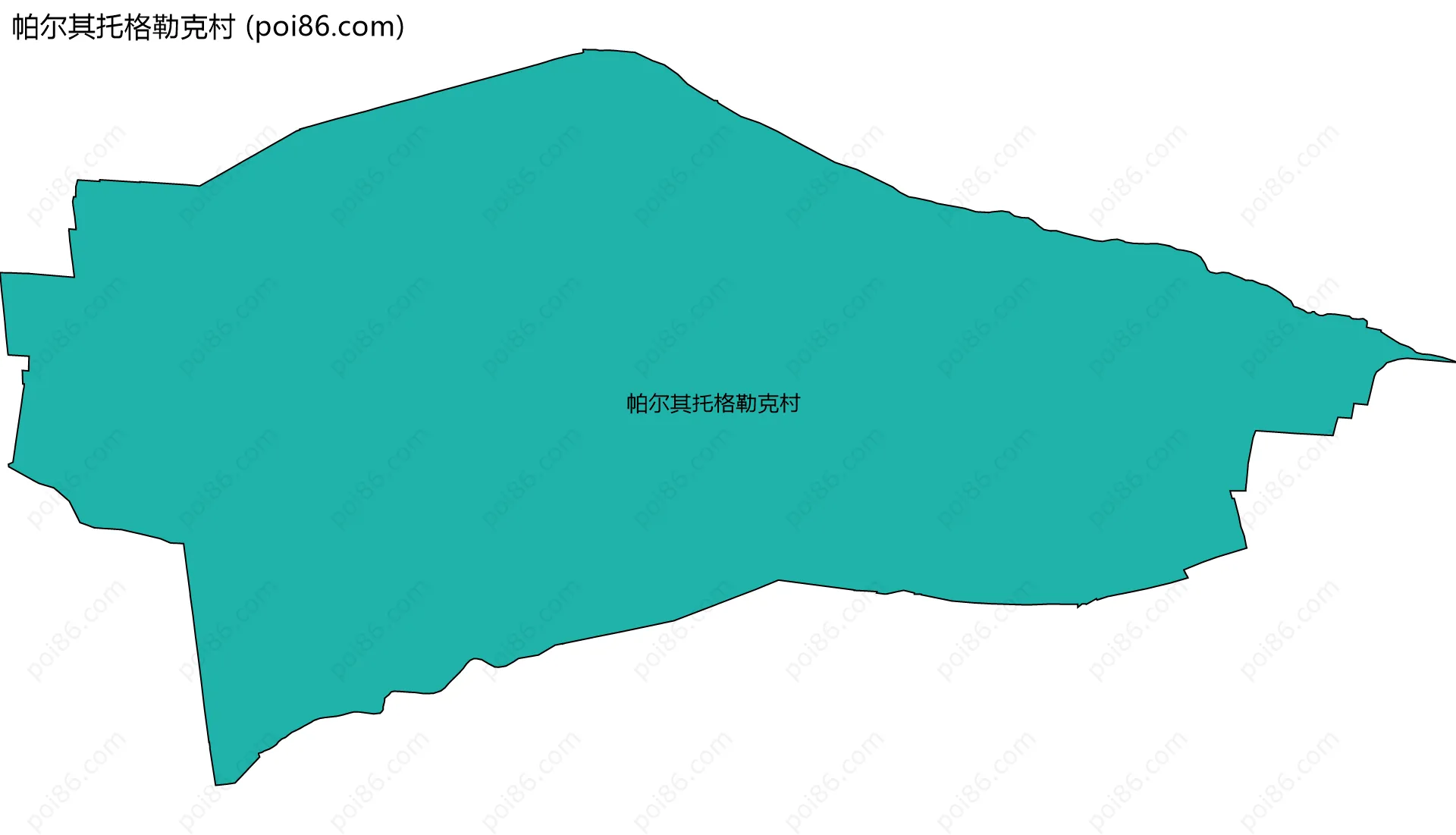 帕尔其托格勒克村边界地图