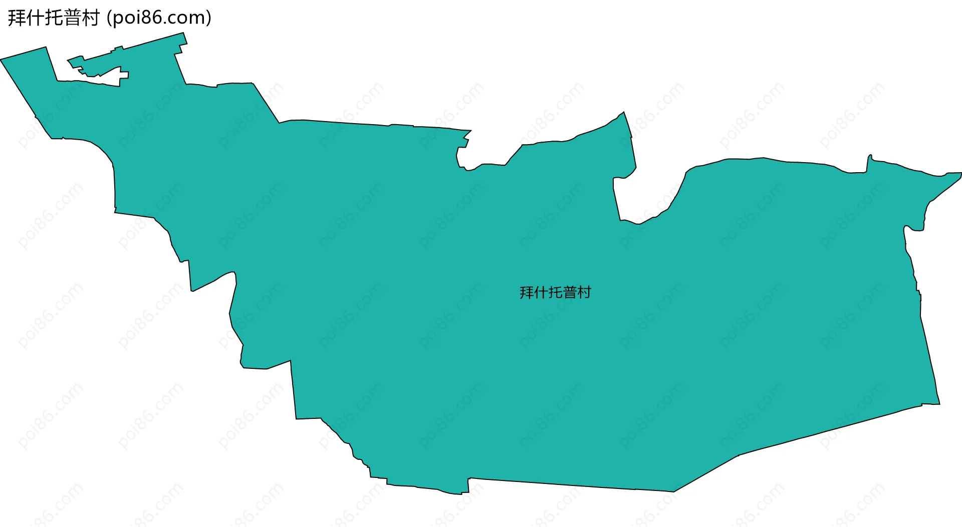 拜什托普村边界地图