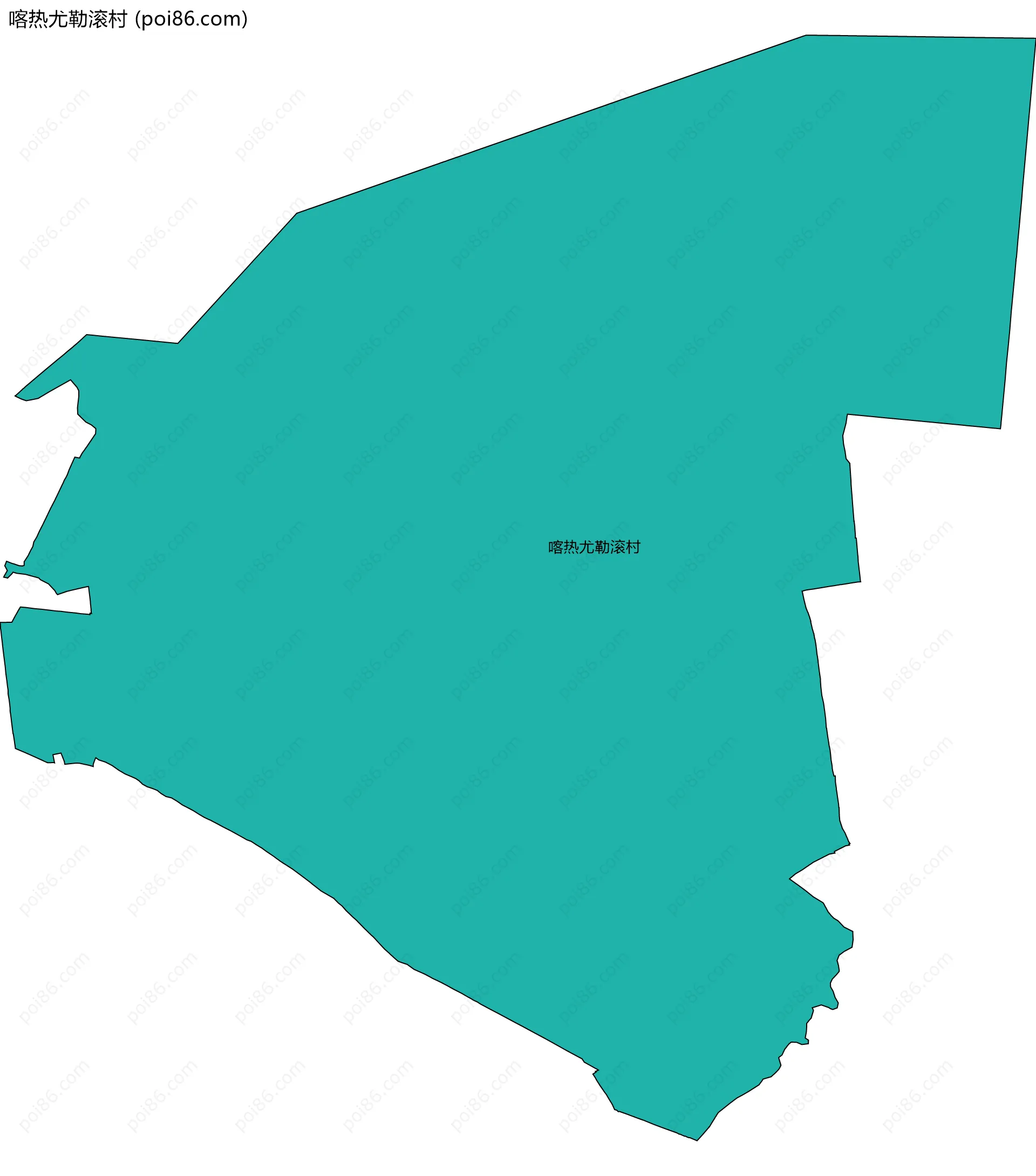 喀热尤勒滚村边界地图