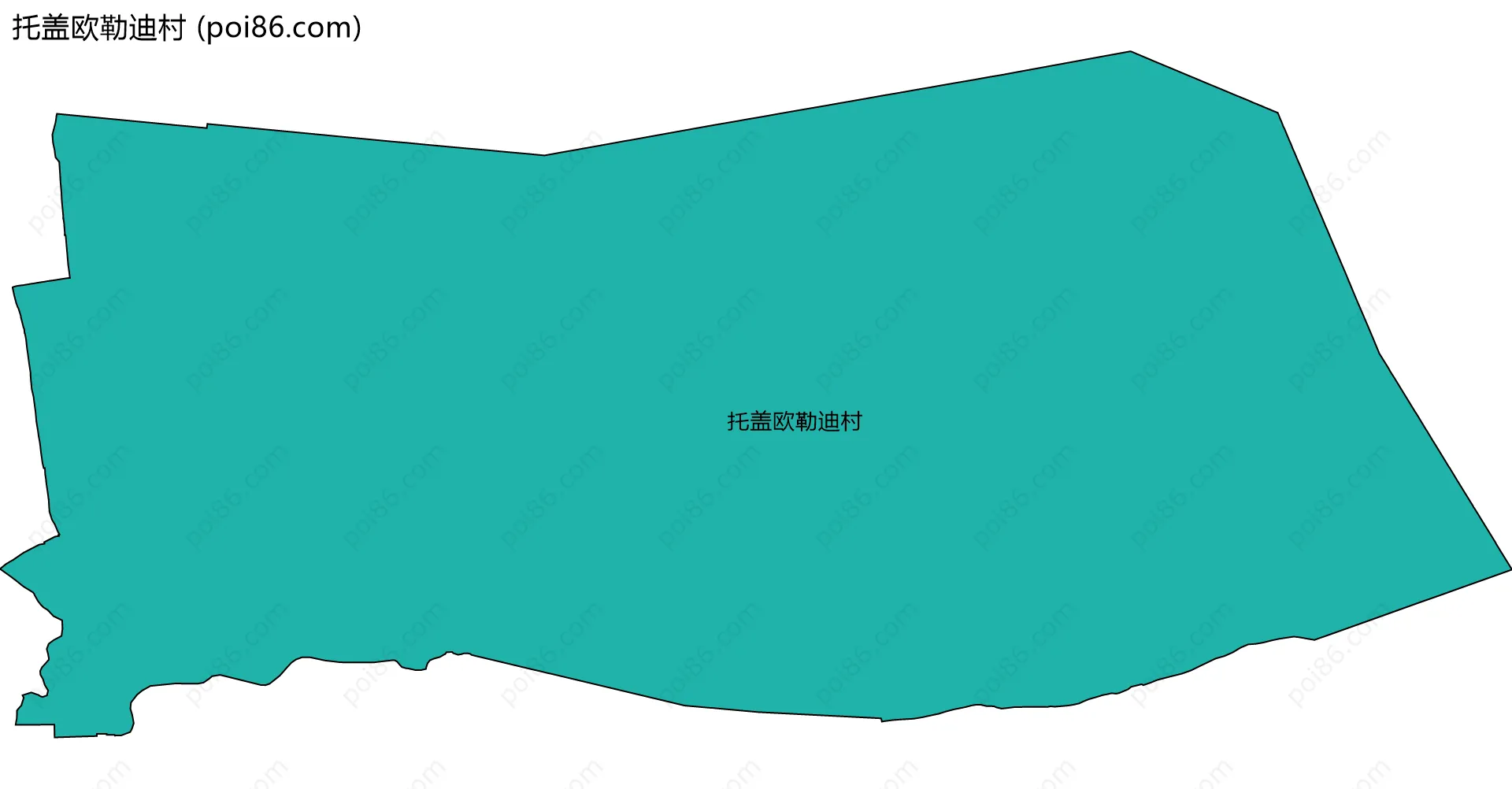 托盖欧勒迪村边界地图