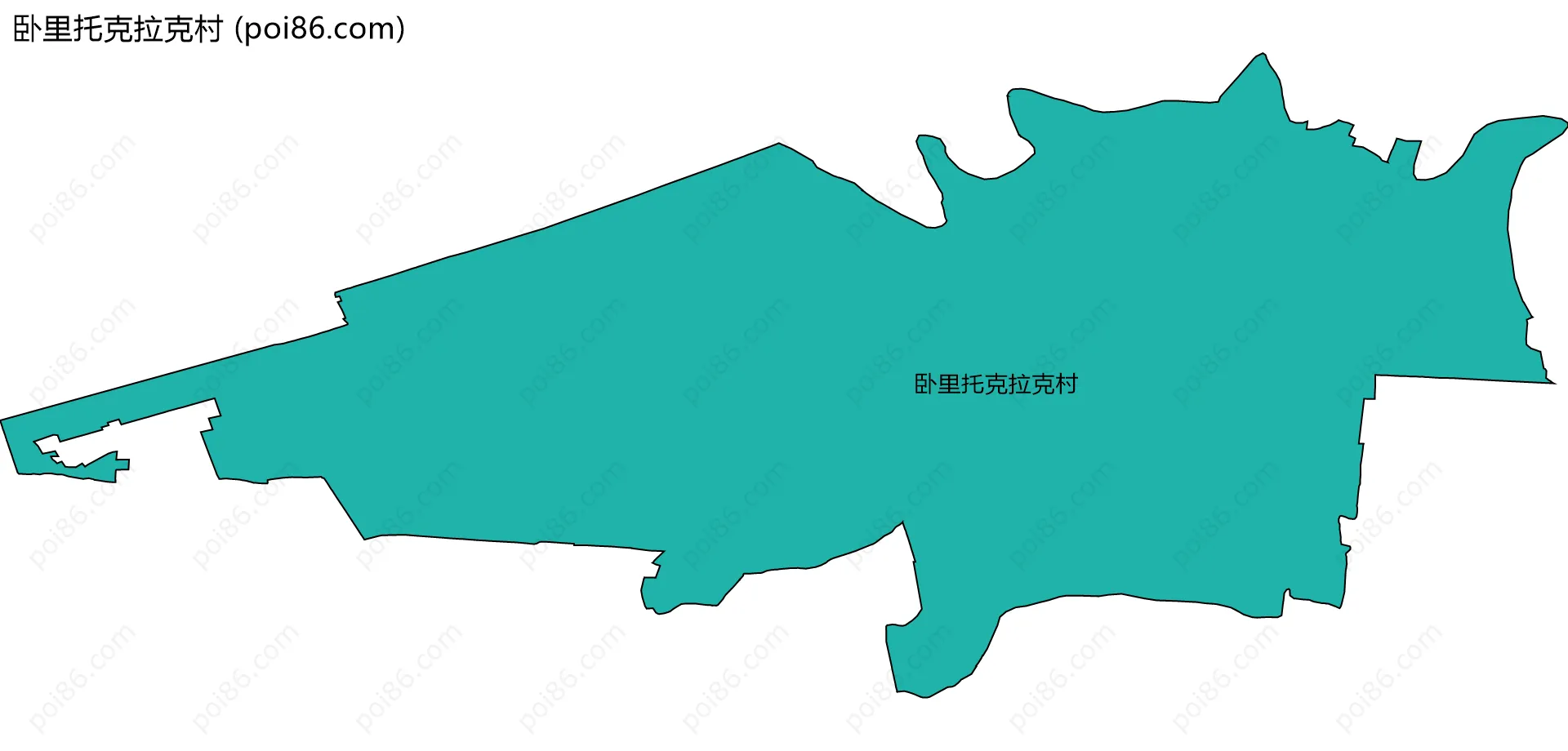 卧里托克拉克村边界地图