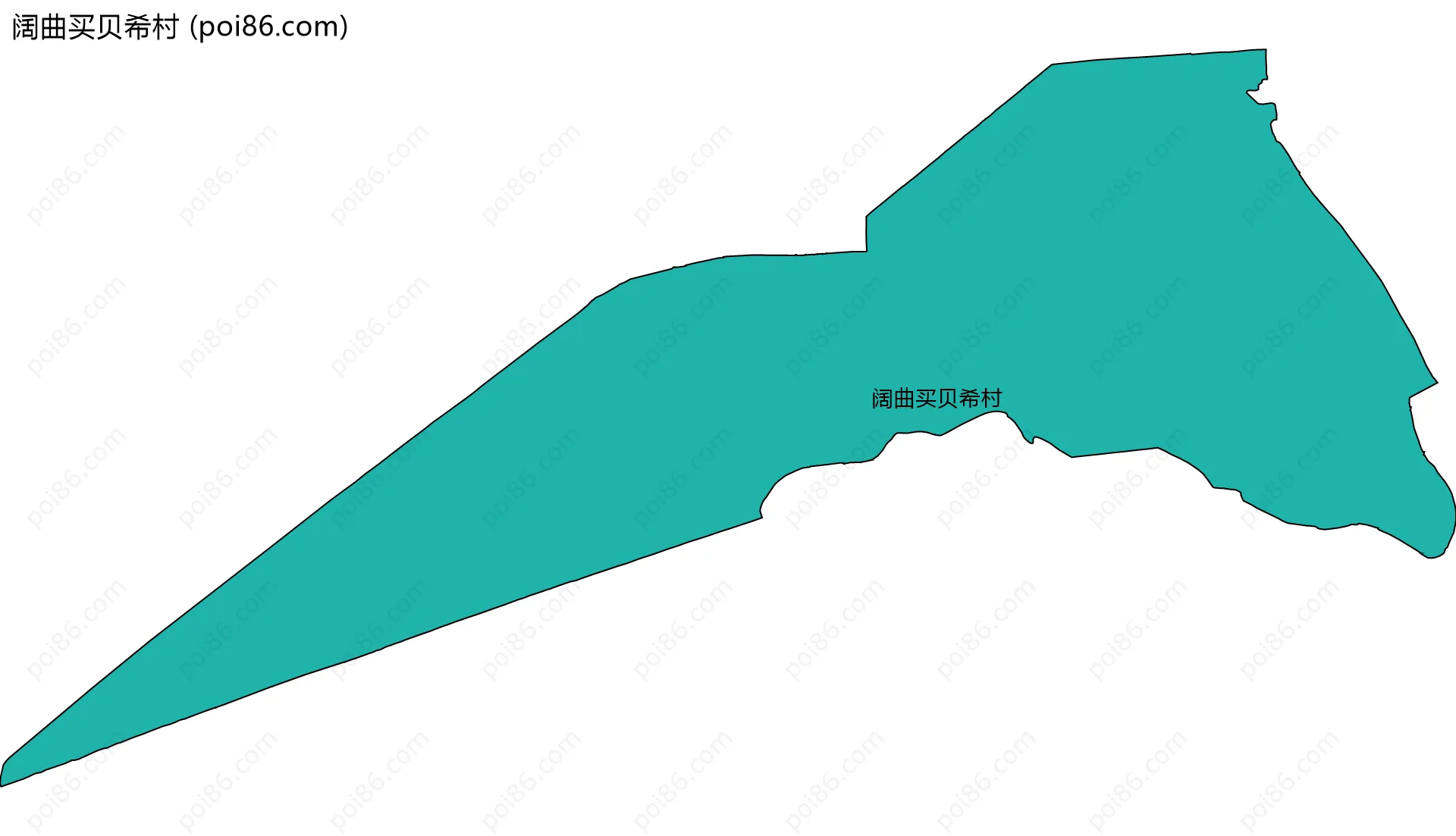 阔曲买贝希村边界地图