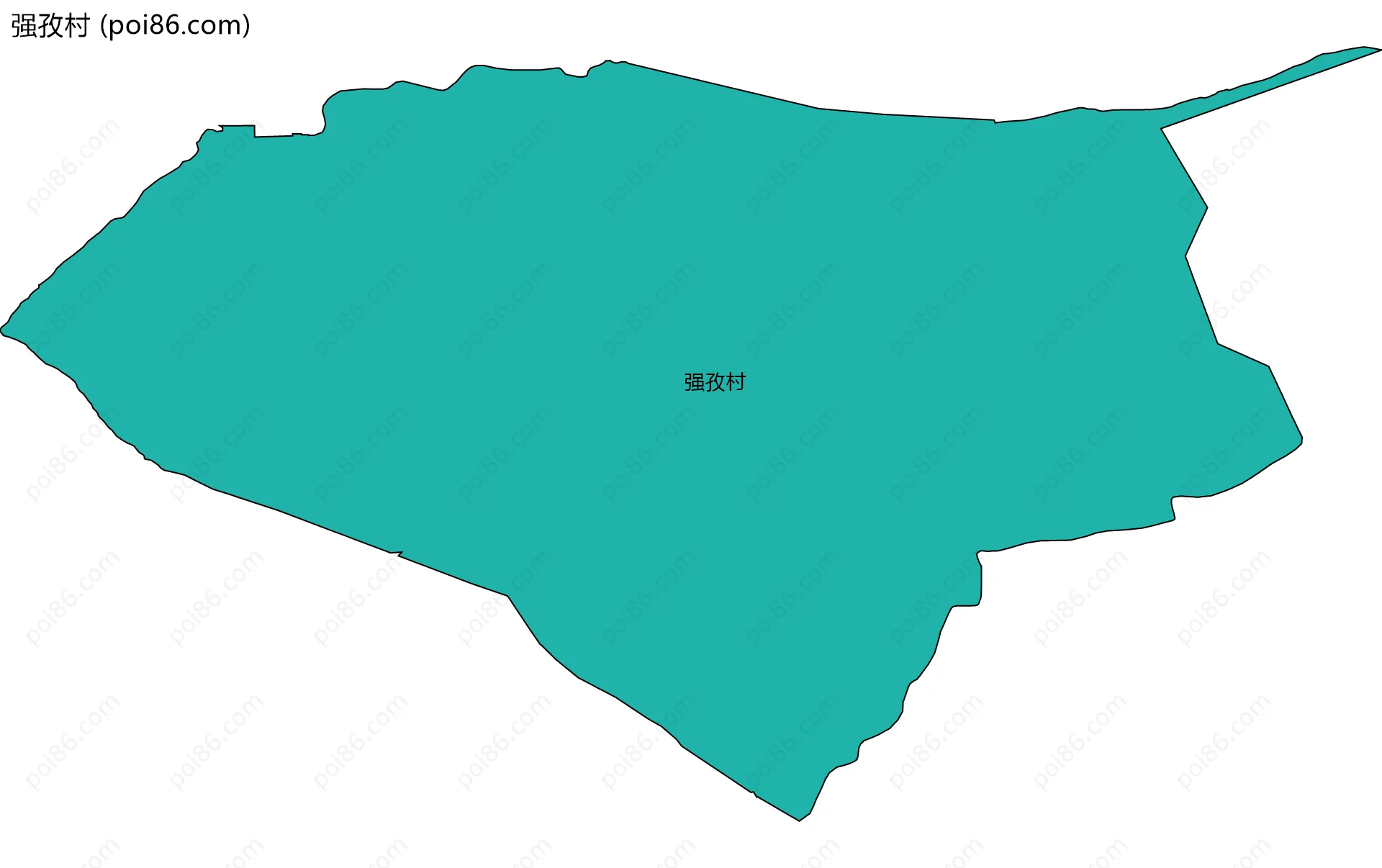 强孜村边界地图