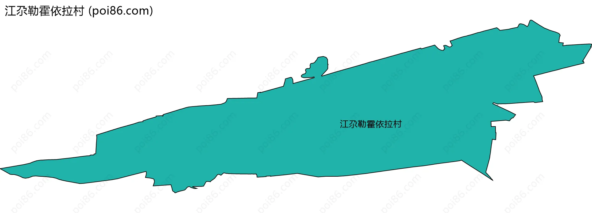 江尕勒霍依拉村边界地图