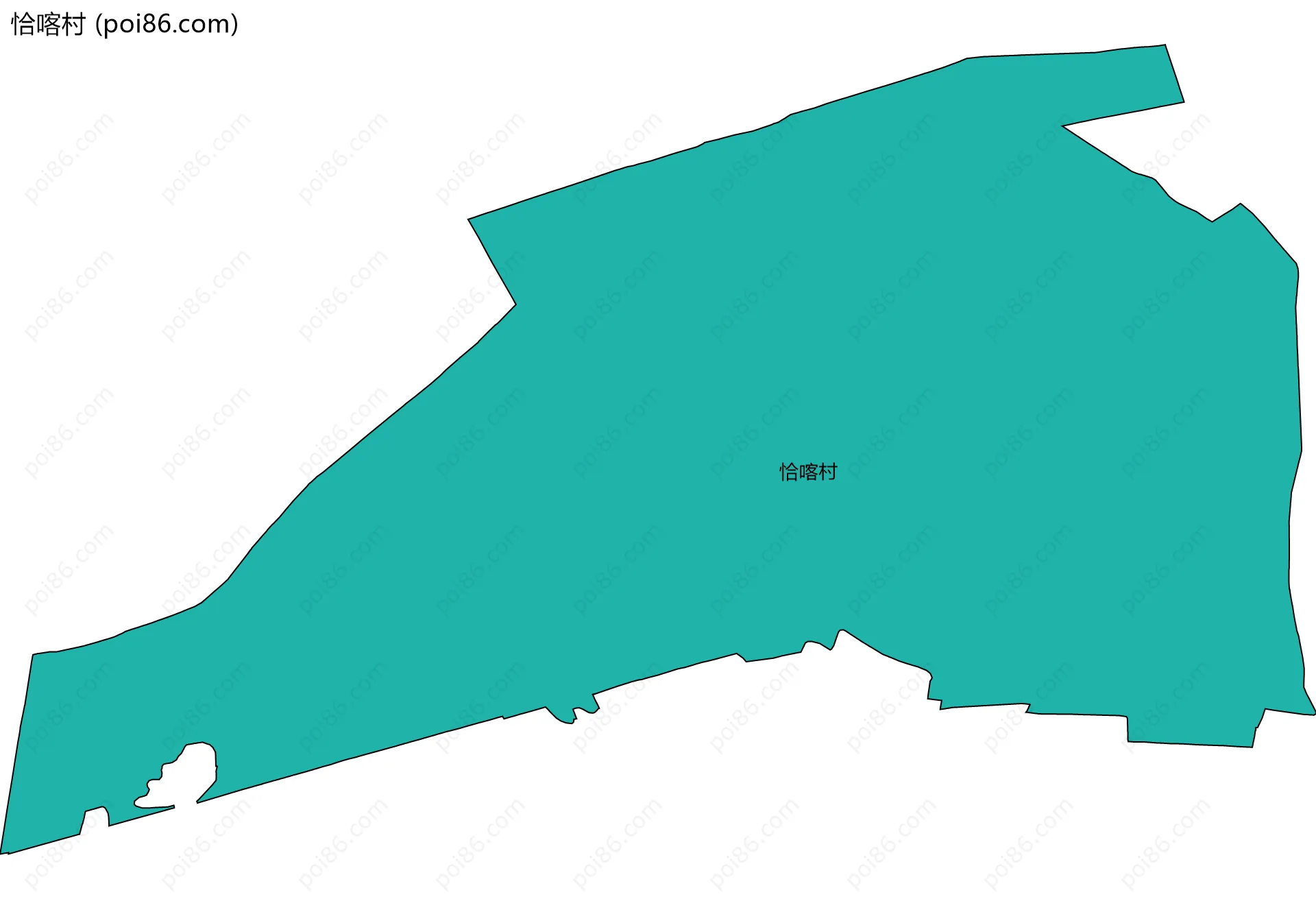恰喀村边界地图