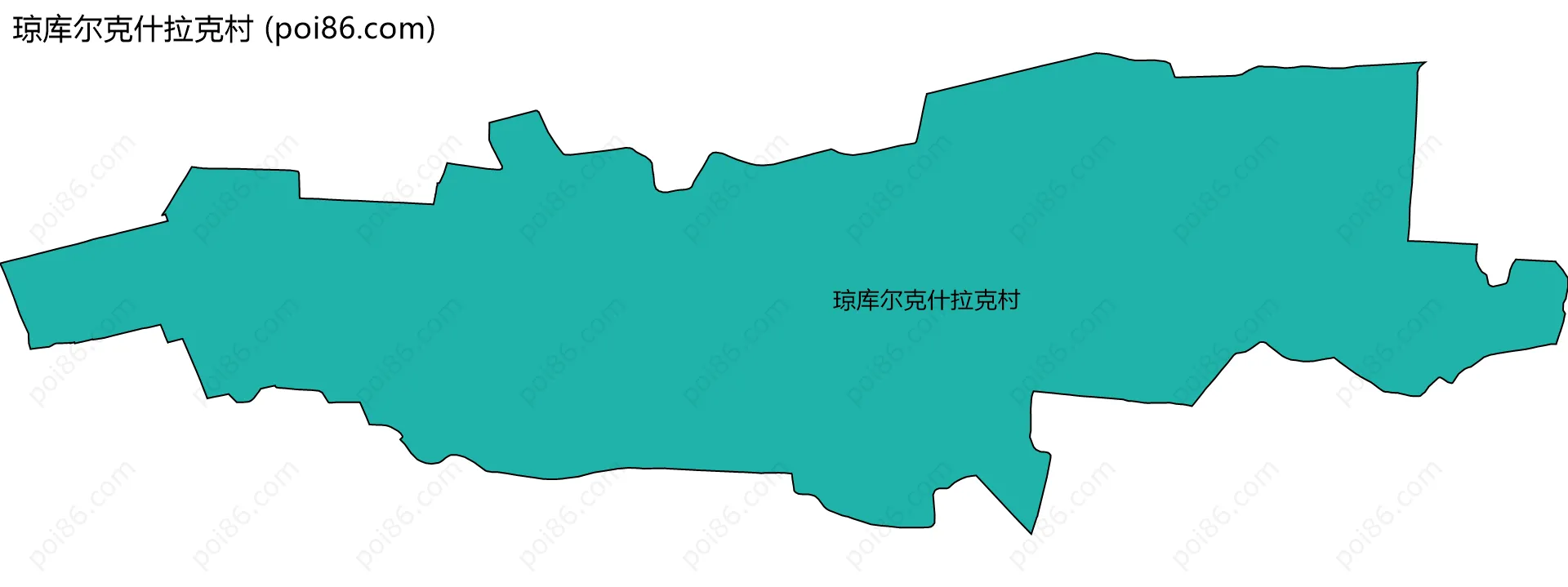 琼库尔克什拉克村边界地图