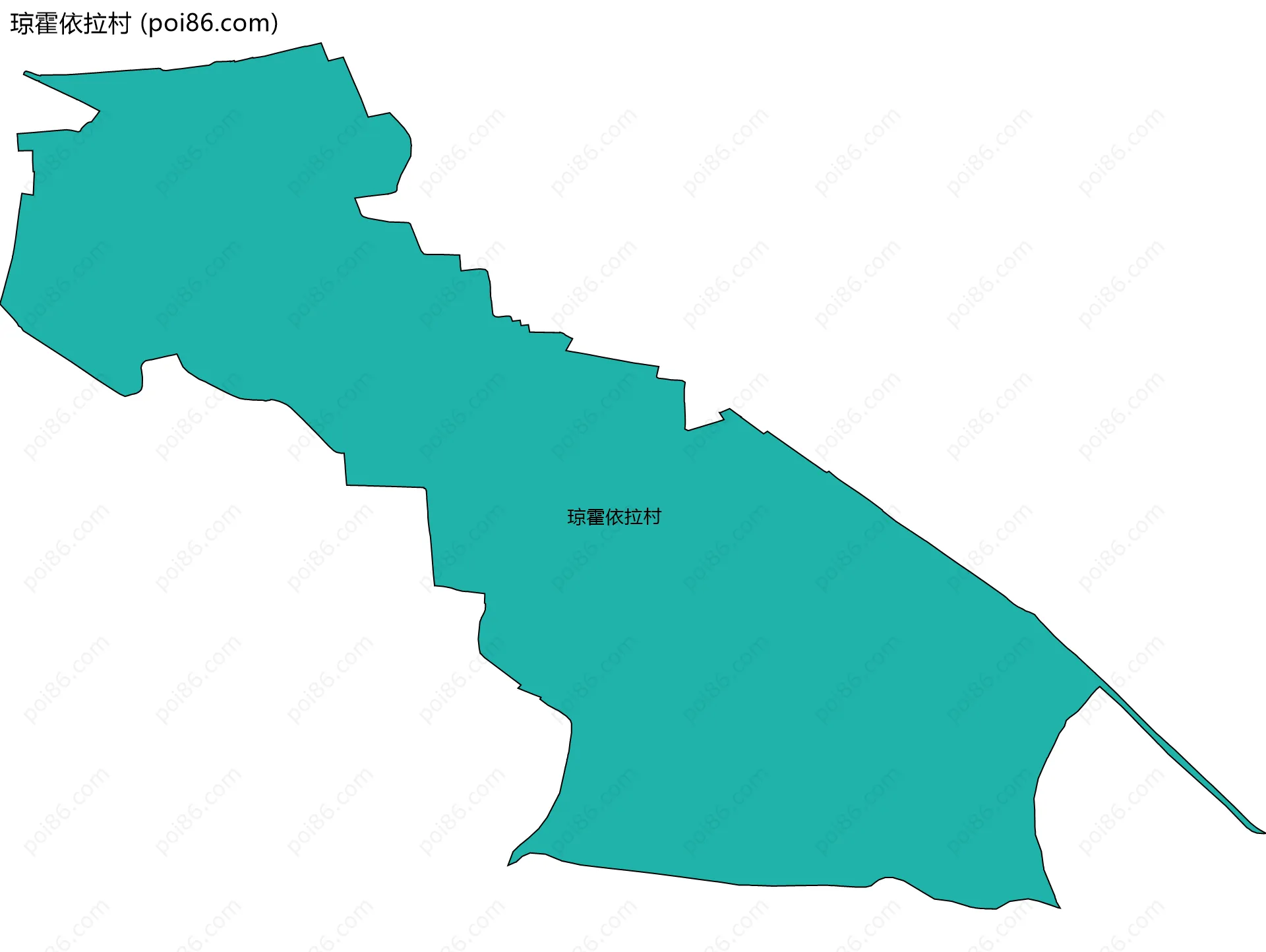 琼霍依拉村边界地图
