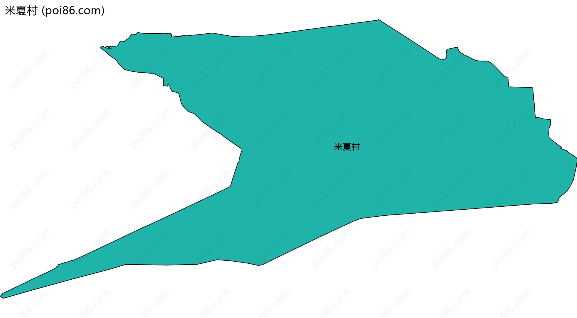 米夏村边界地图