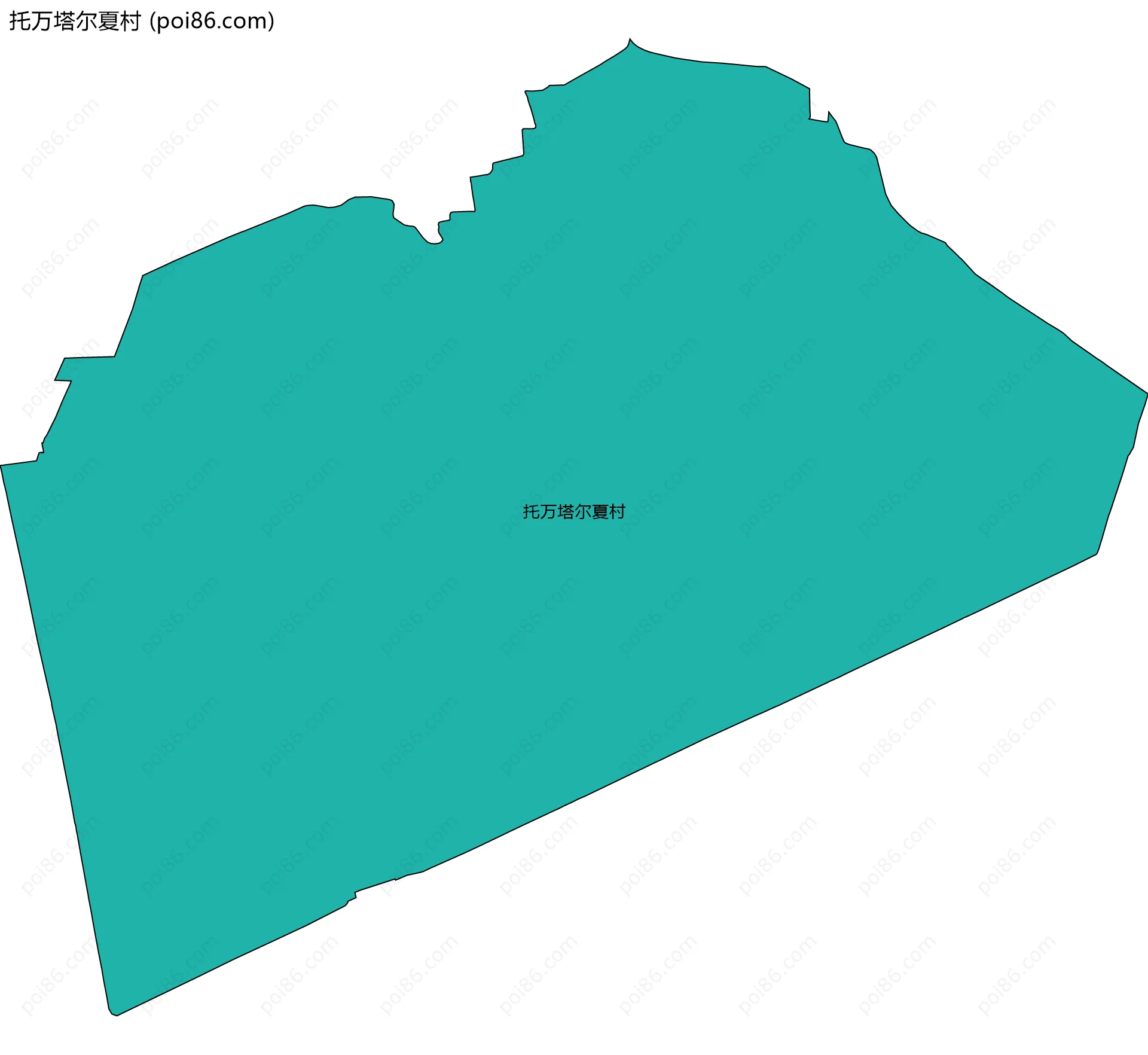 托万塔尔夏村边界地图