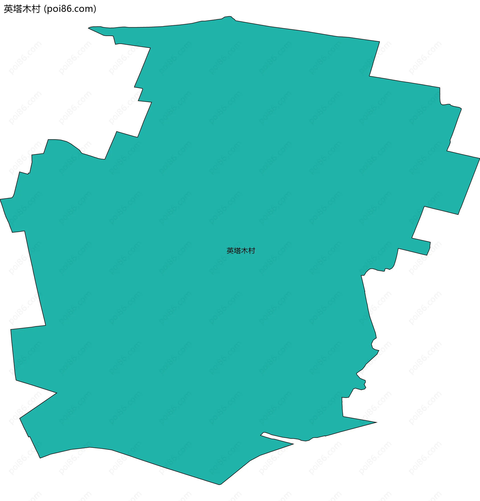 英塔木村边界地图