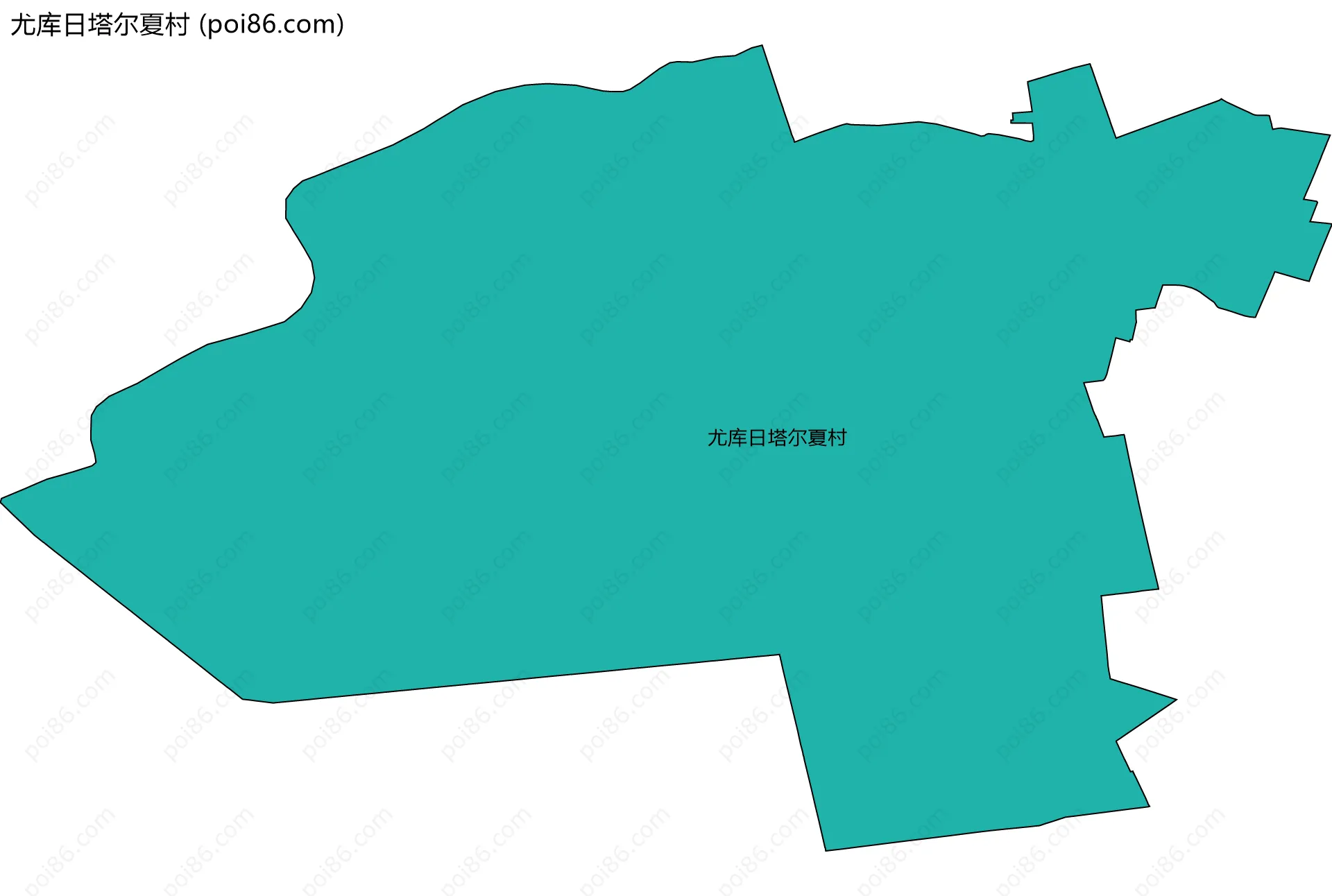 尤库日塔尔夏村边界地图