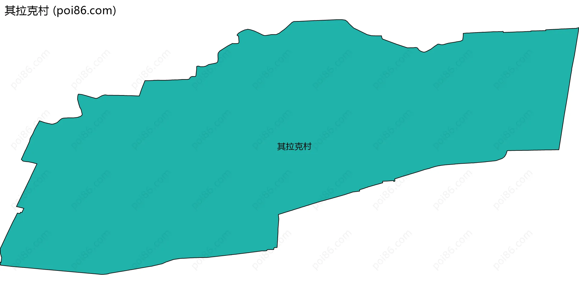 其拉克村边界地图