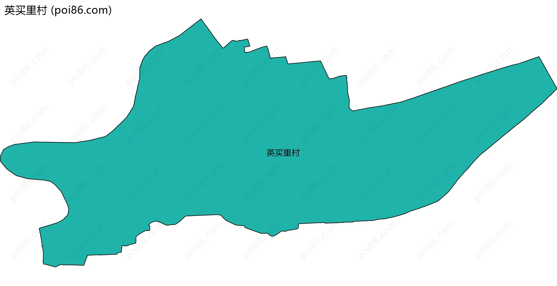 英买里村边界地图