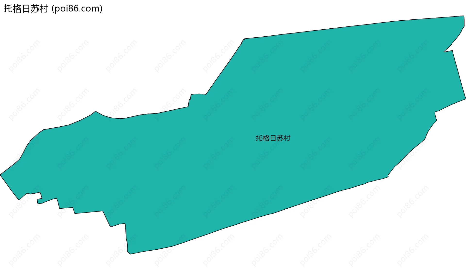 托格日苏村边界地图