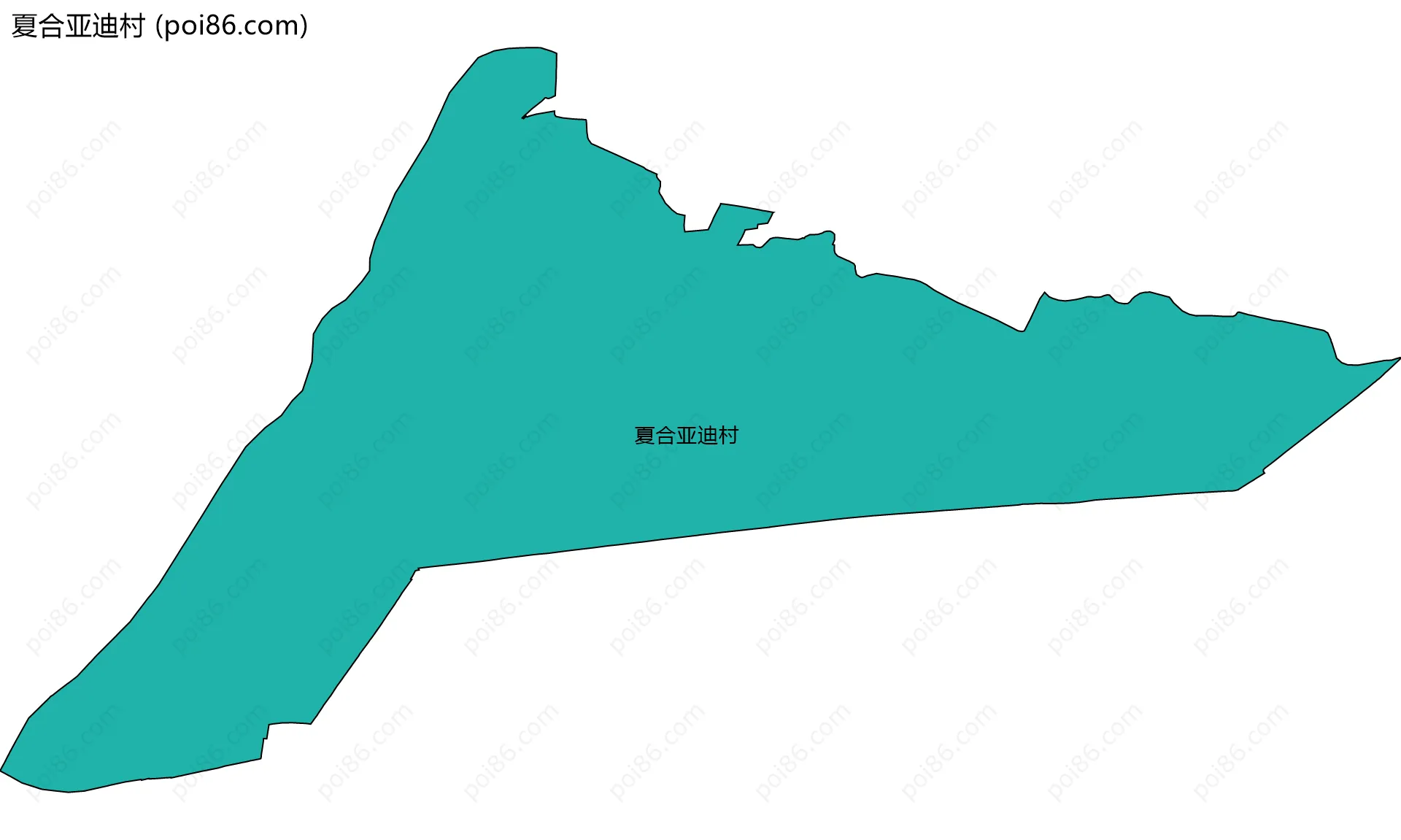 夏合亚迪村边界地图