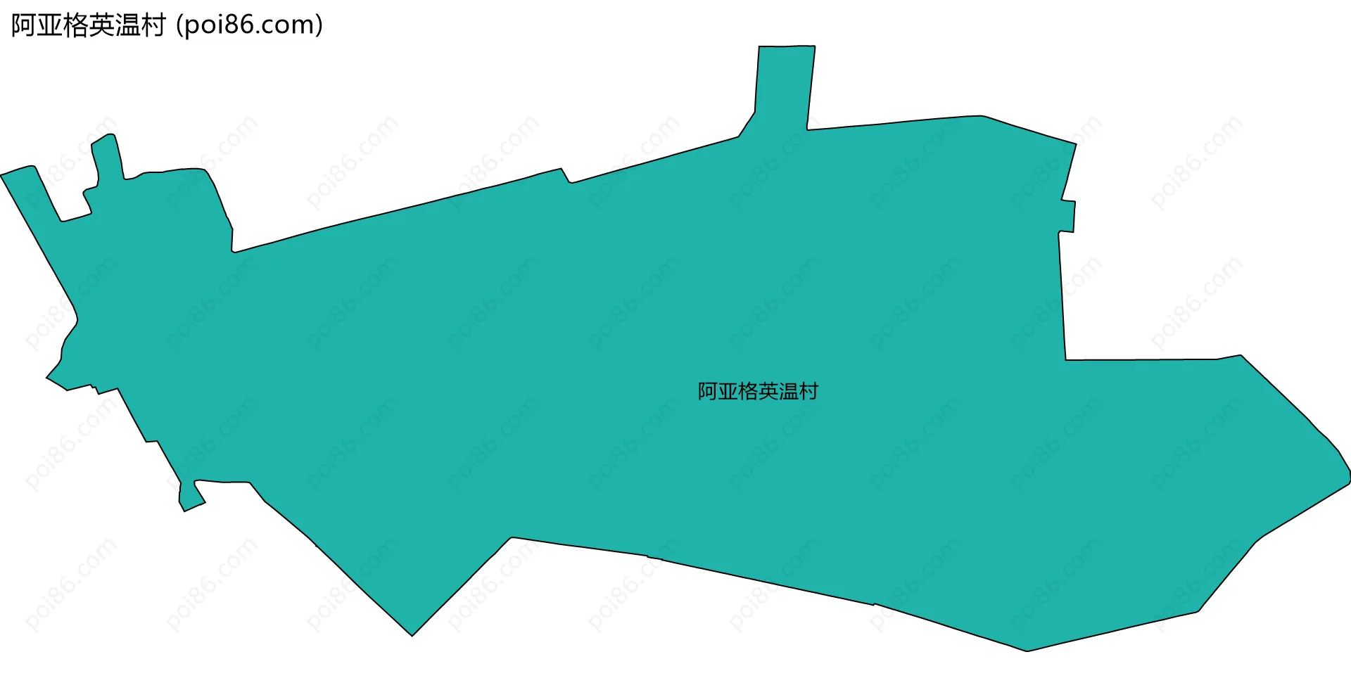 阿亚格英温村边界地图