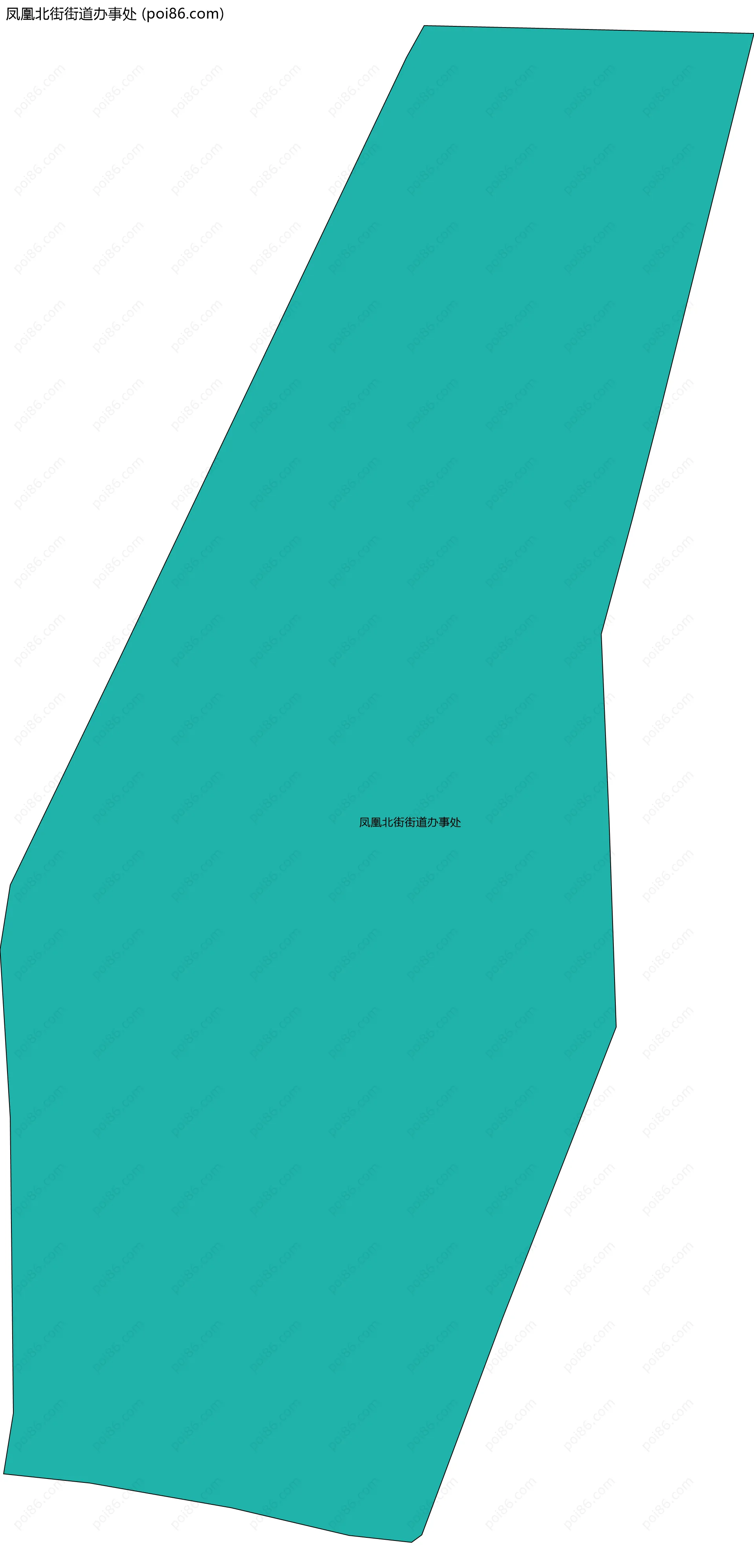 凤凰北街街道办事处边界地图