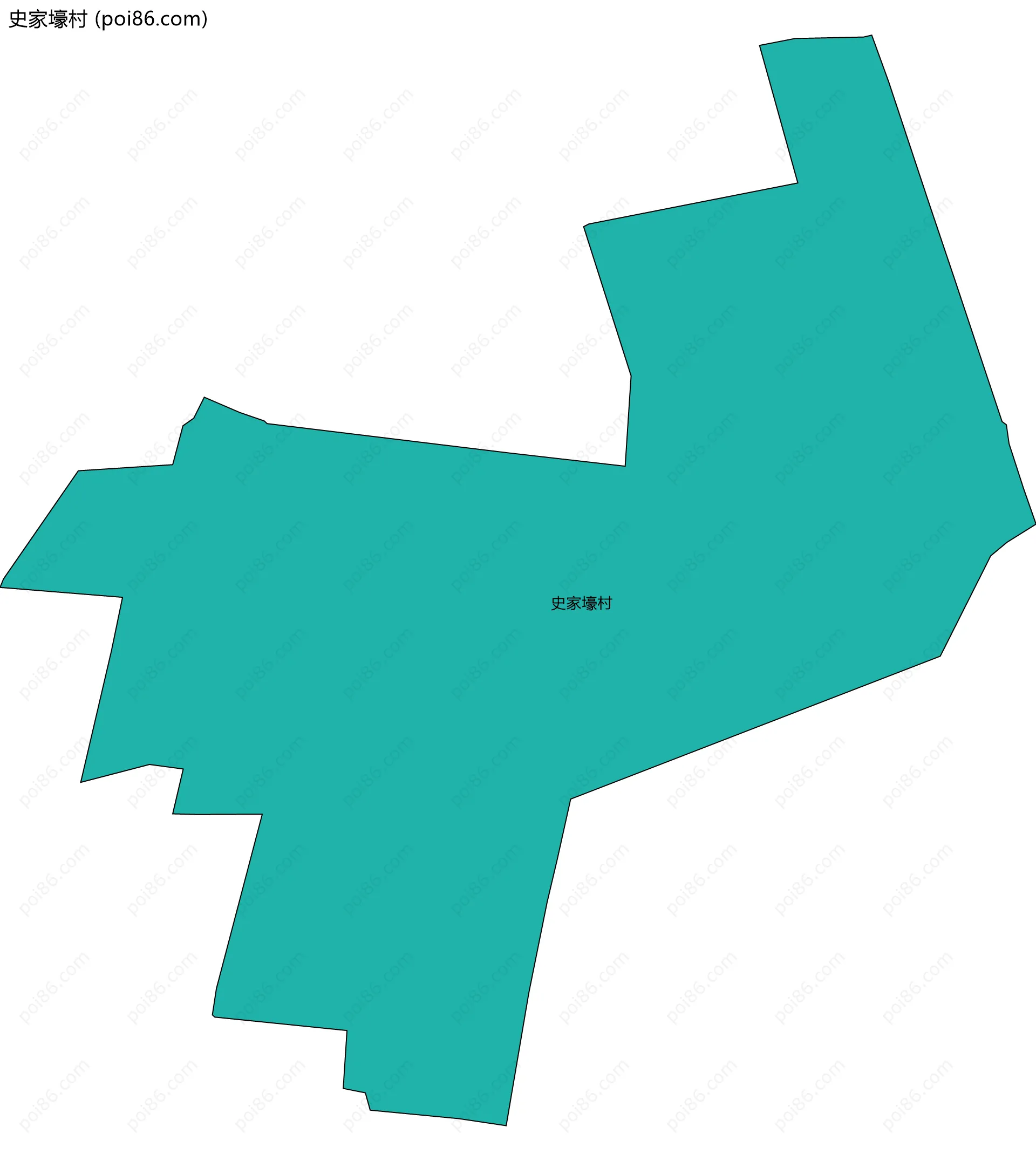 史家壕村边界地图