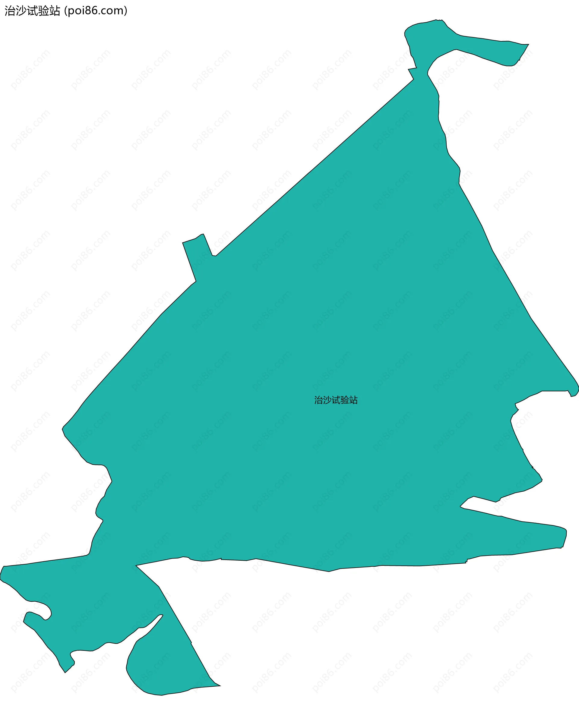 治沙试验站边界地图