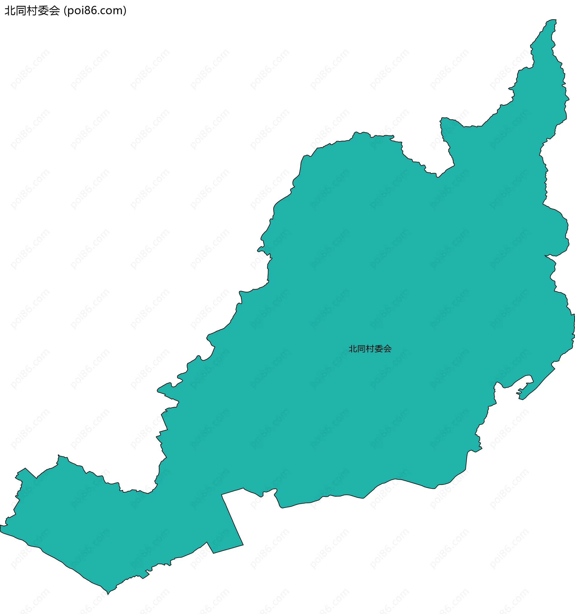 北同村委会边界地图