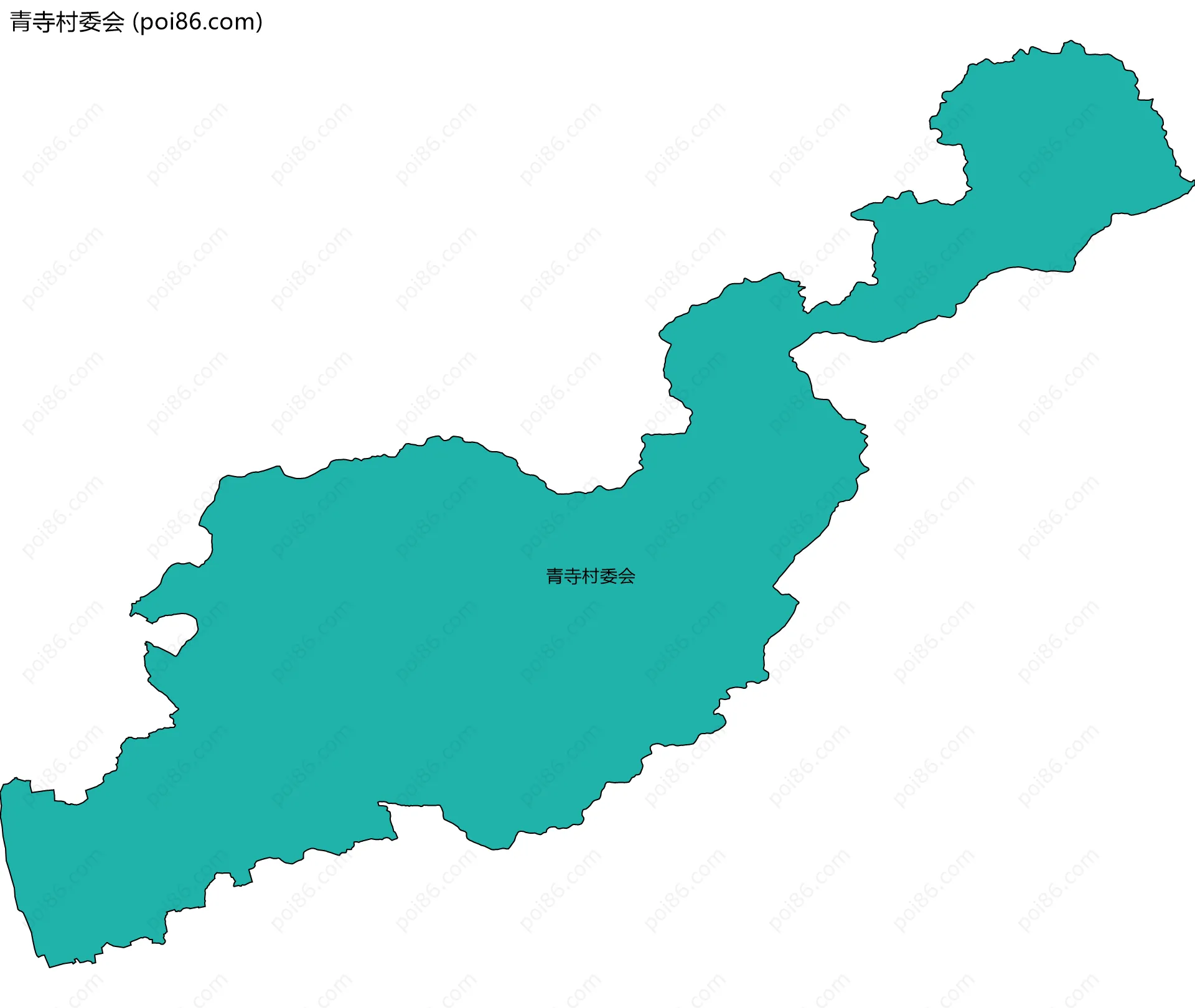 青寺村委会边界地图